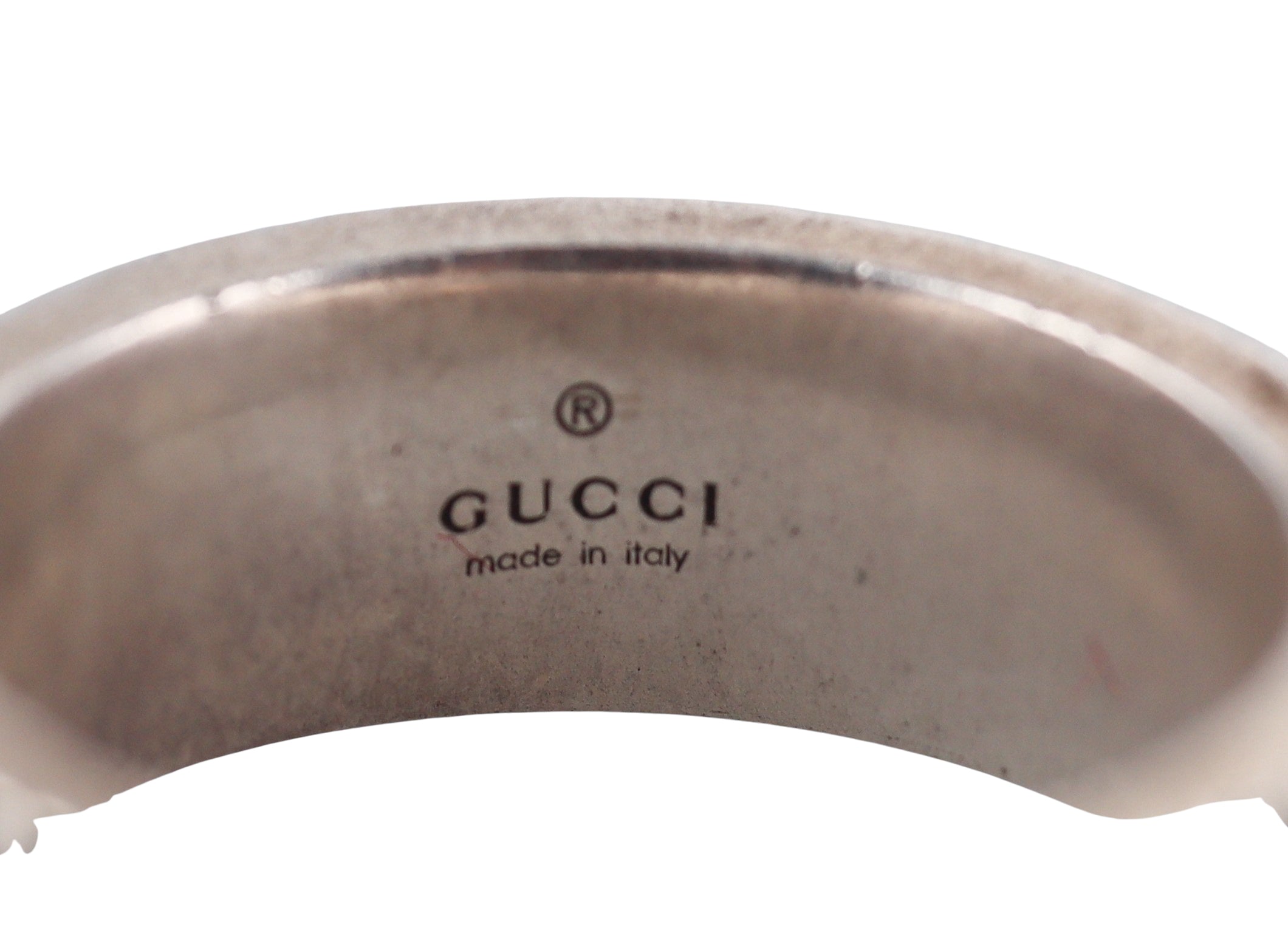 Gucci Marmont Sterling Silver Band Ring Retail $340