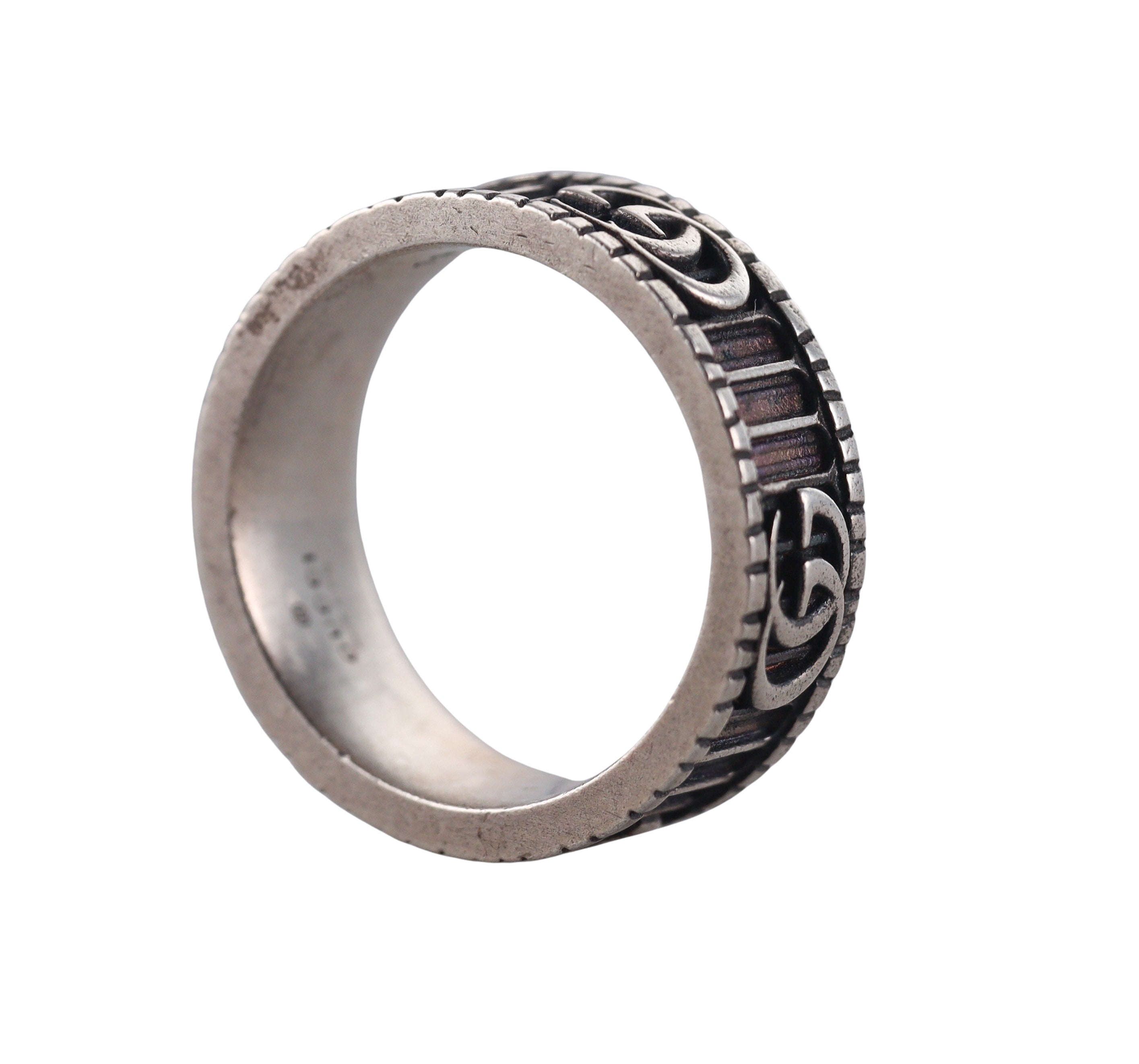 Gucci Marmont Sterling Silver Band Ring Retail $340