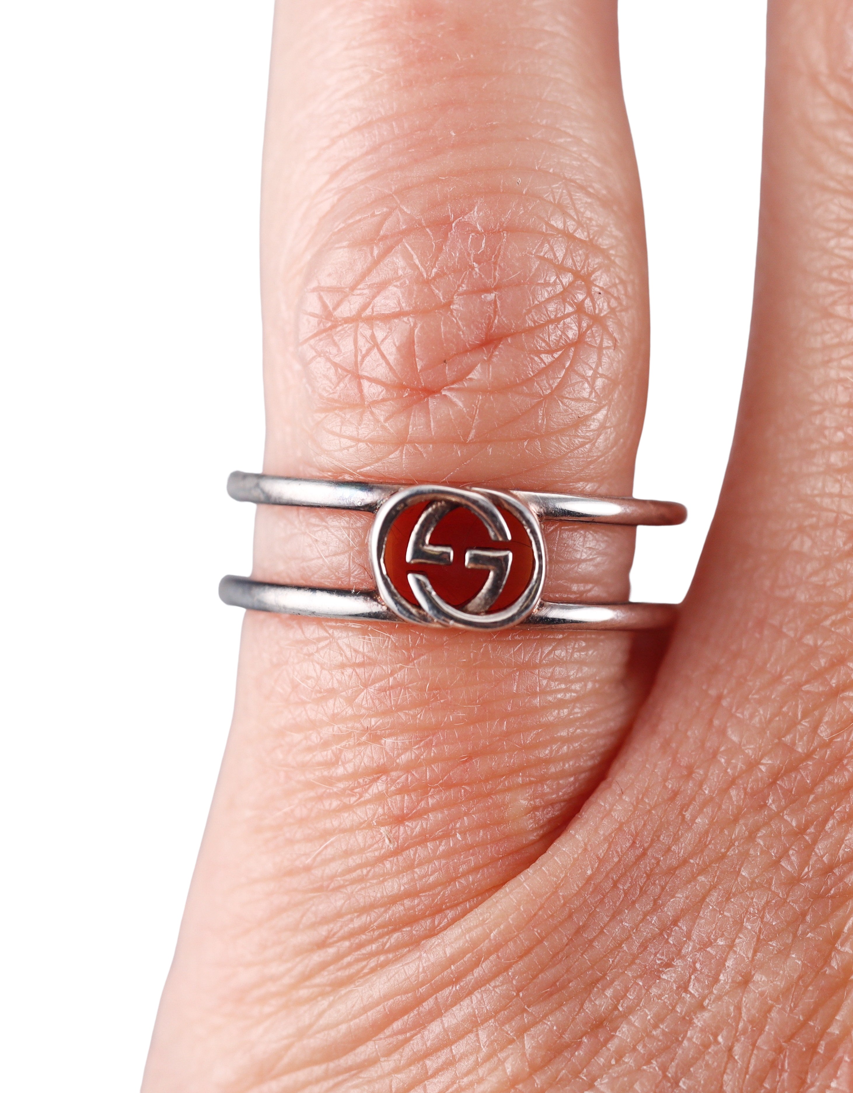 Gucci Sterling Silver Ring Retail$290