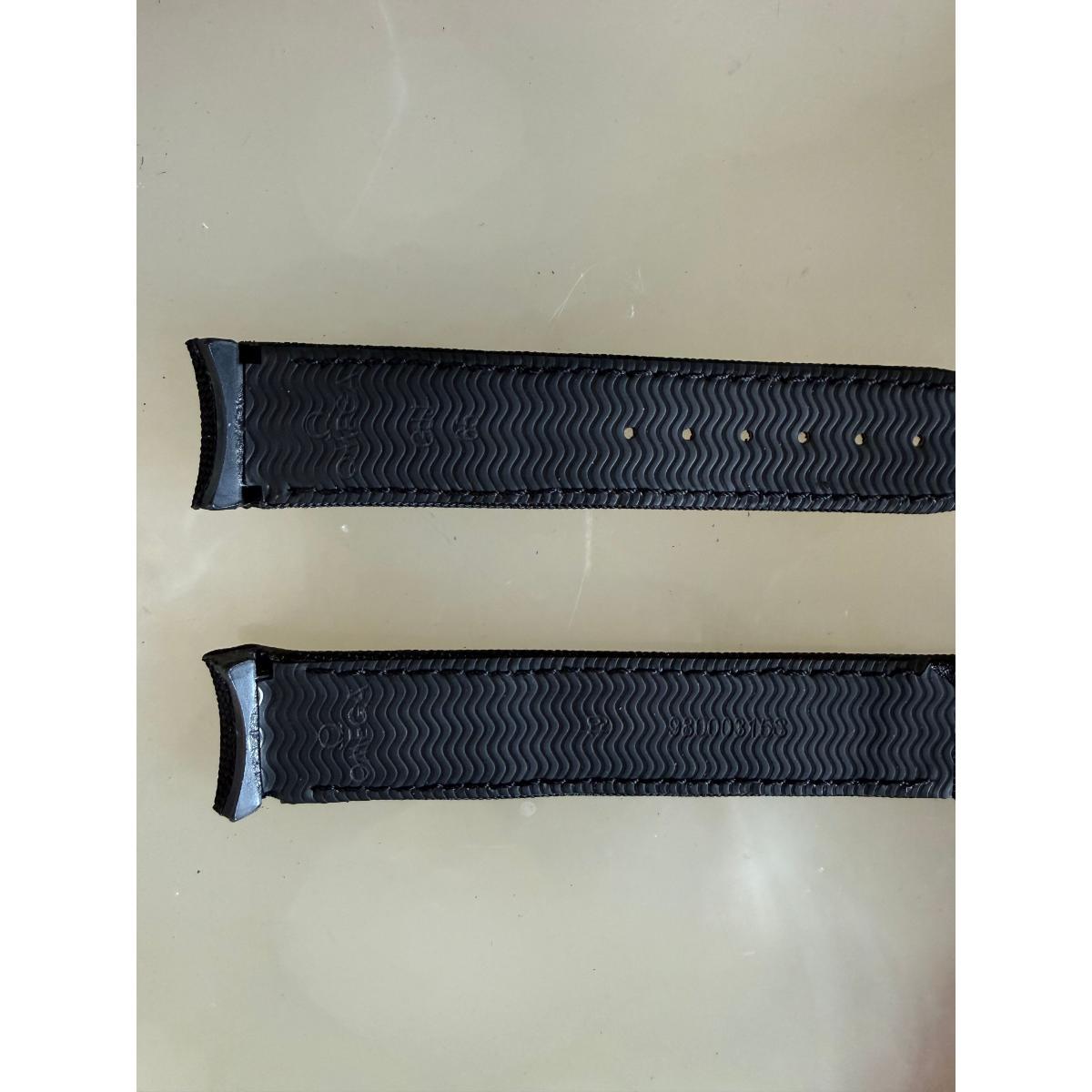 Authentic Omega Speedmaster Black Fabric Watch Strap Band 19mm 98000315S