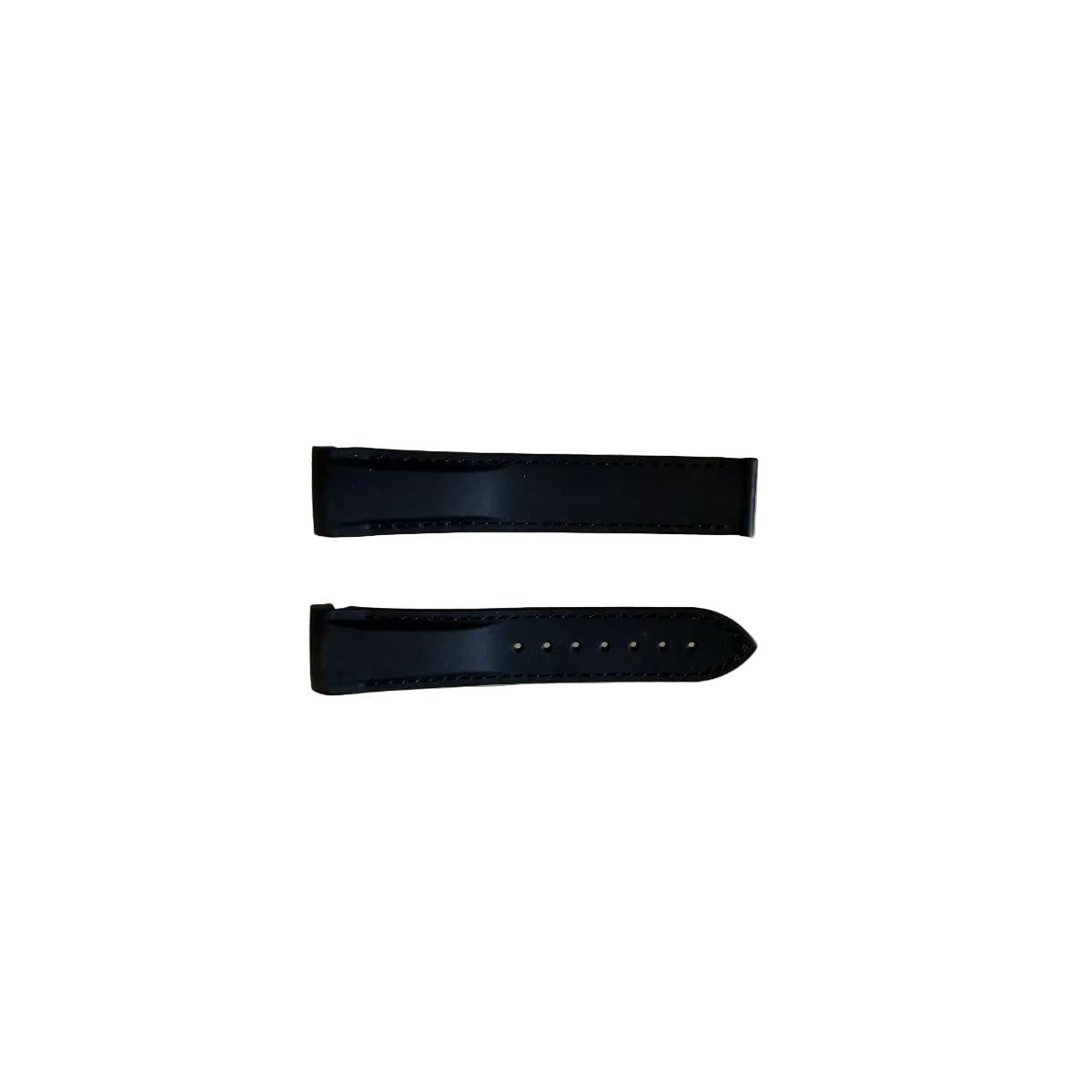 Authentic Omega Black Rubber Watch Strap Band 20mm 98000364