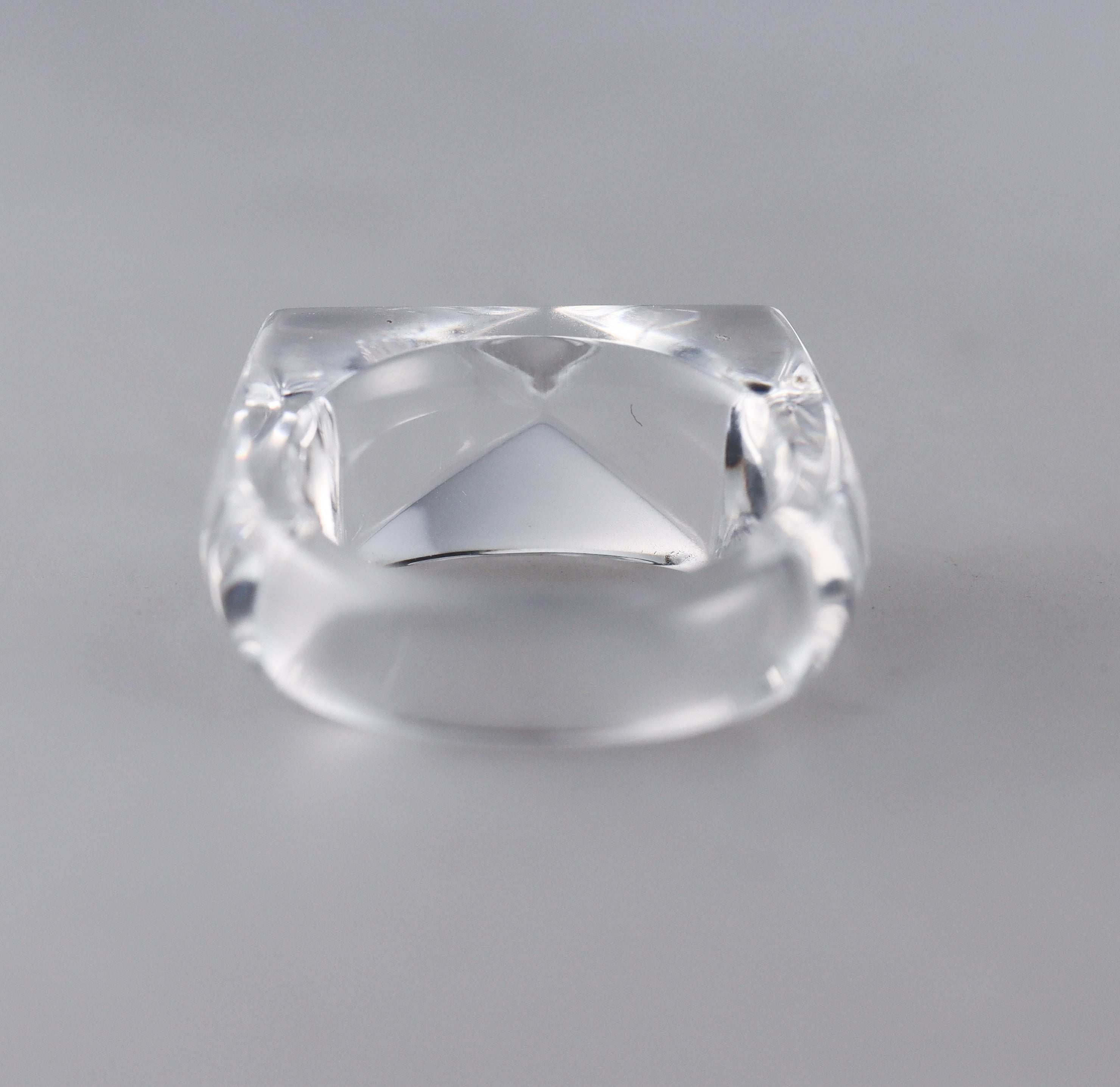 Baccarat Clear Louxor Crystal Ring