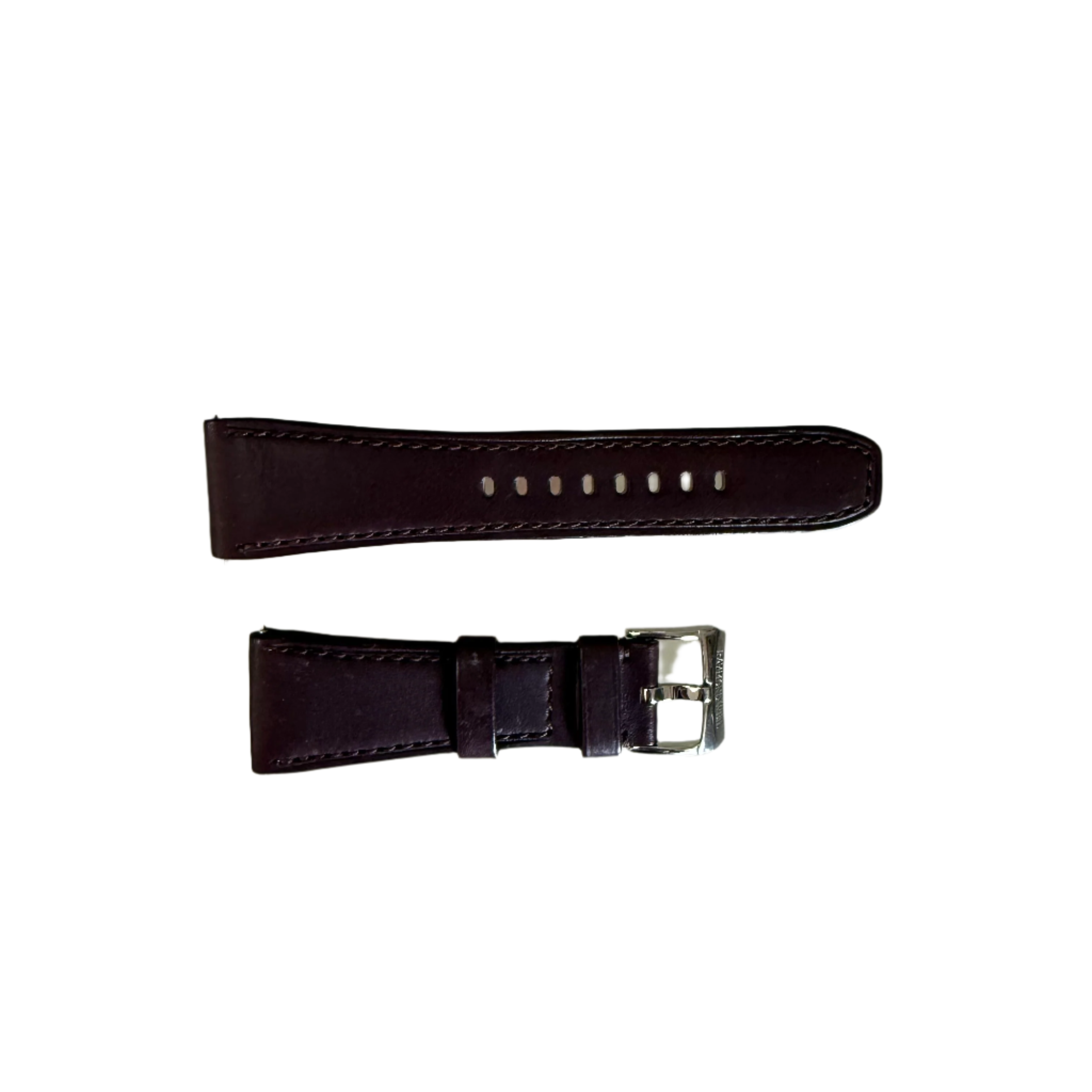 Authentic Raymond Weil Don Giovanni Brown Leather Watch Strap Band 26mm w Buckle