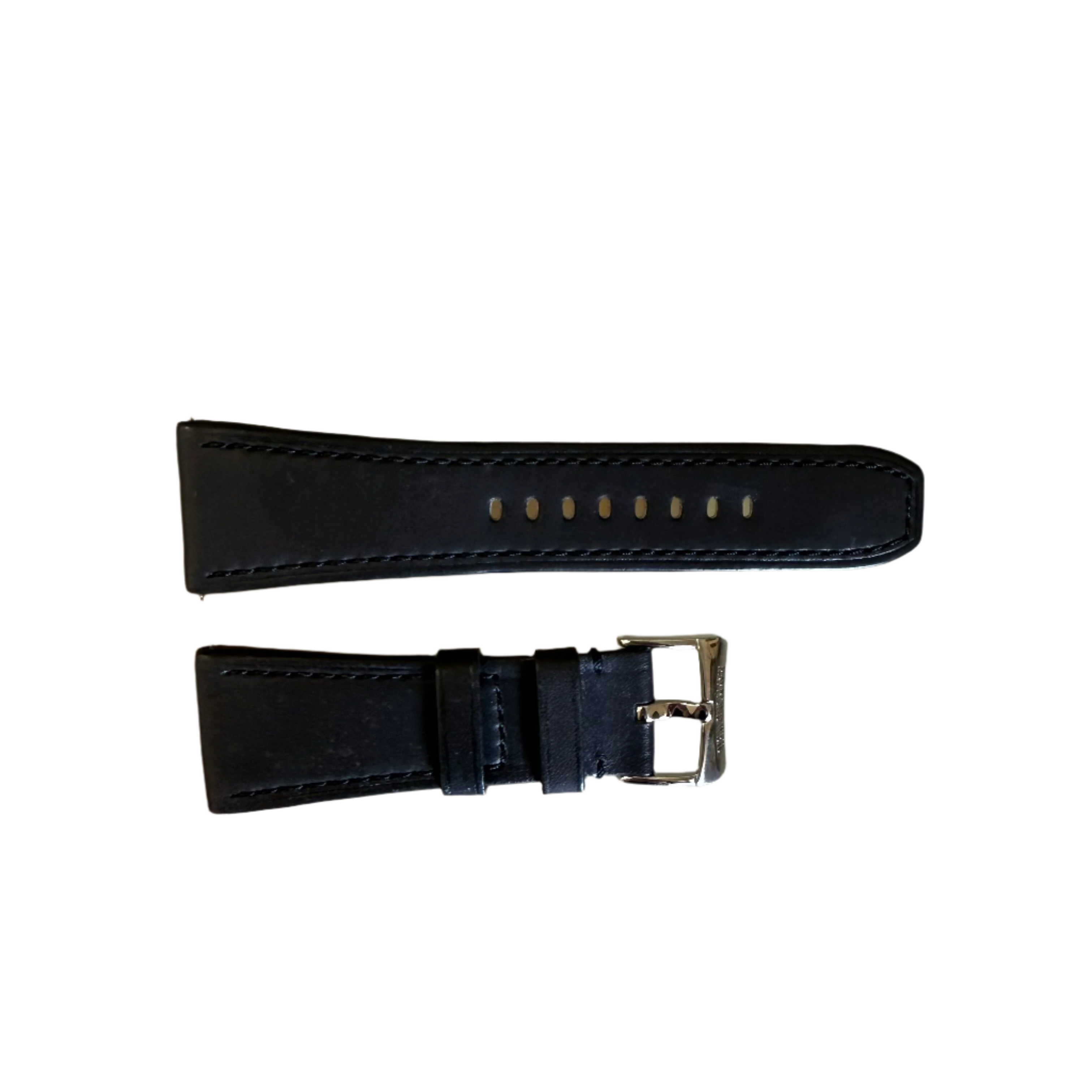 Authentic Raymond Weil Don Giovanni Black Leather Watch Strap Band 28mm w Buckle