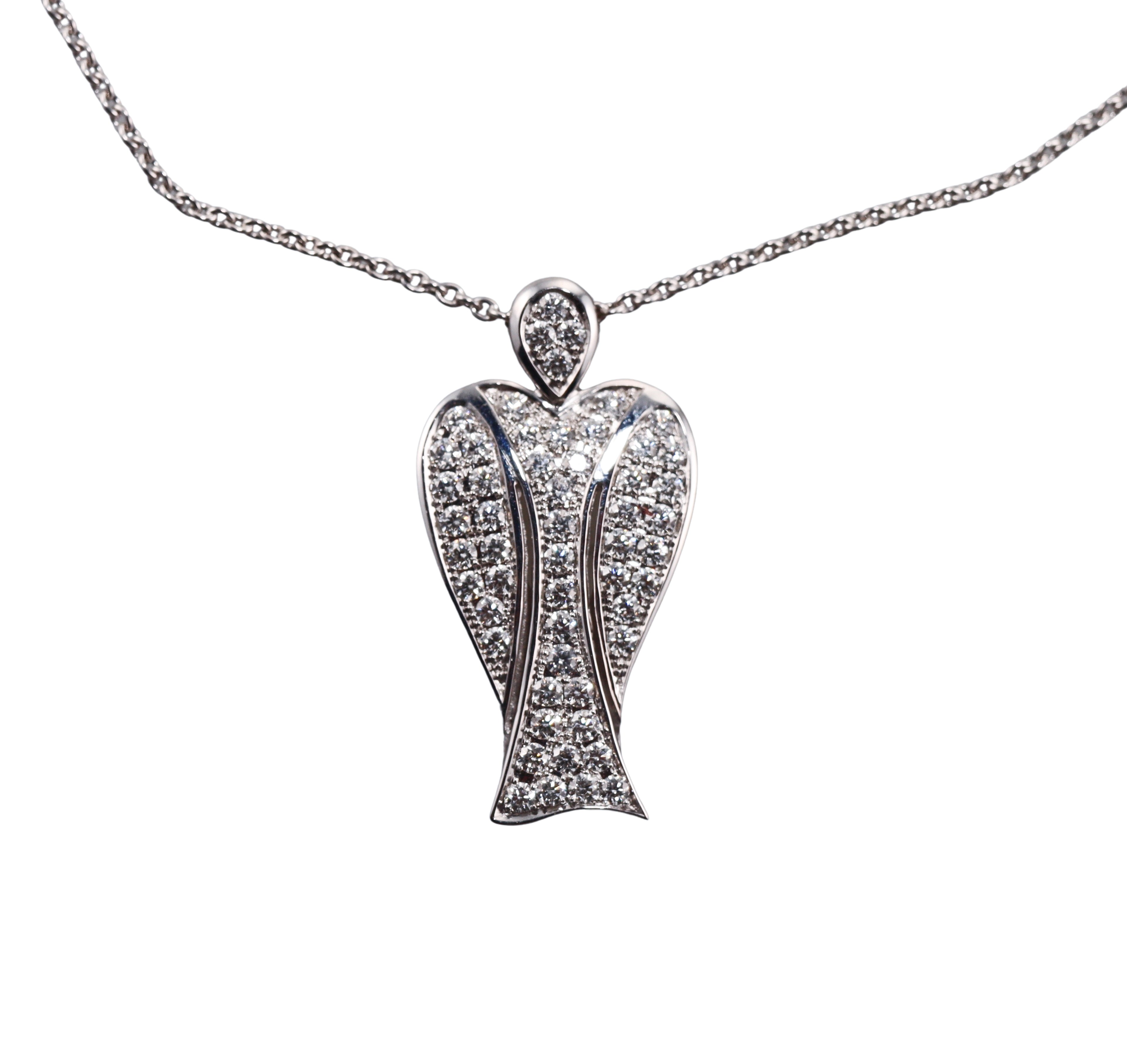 Bucherer Gold Diamond Pendant Necklace