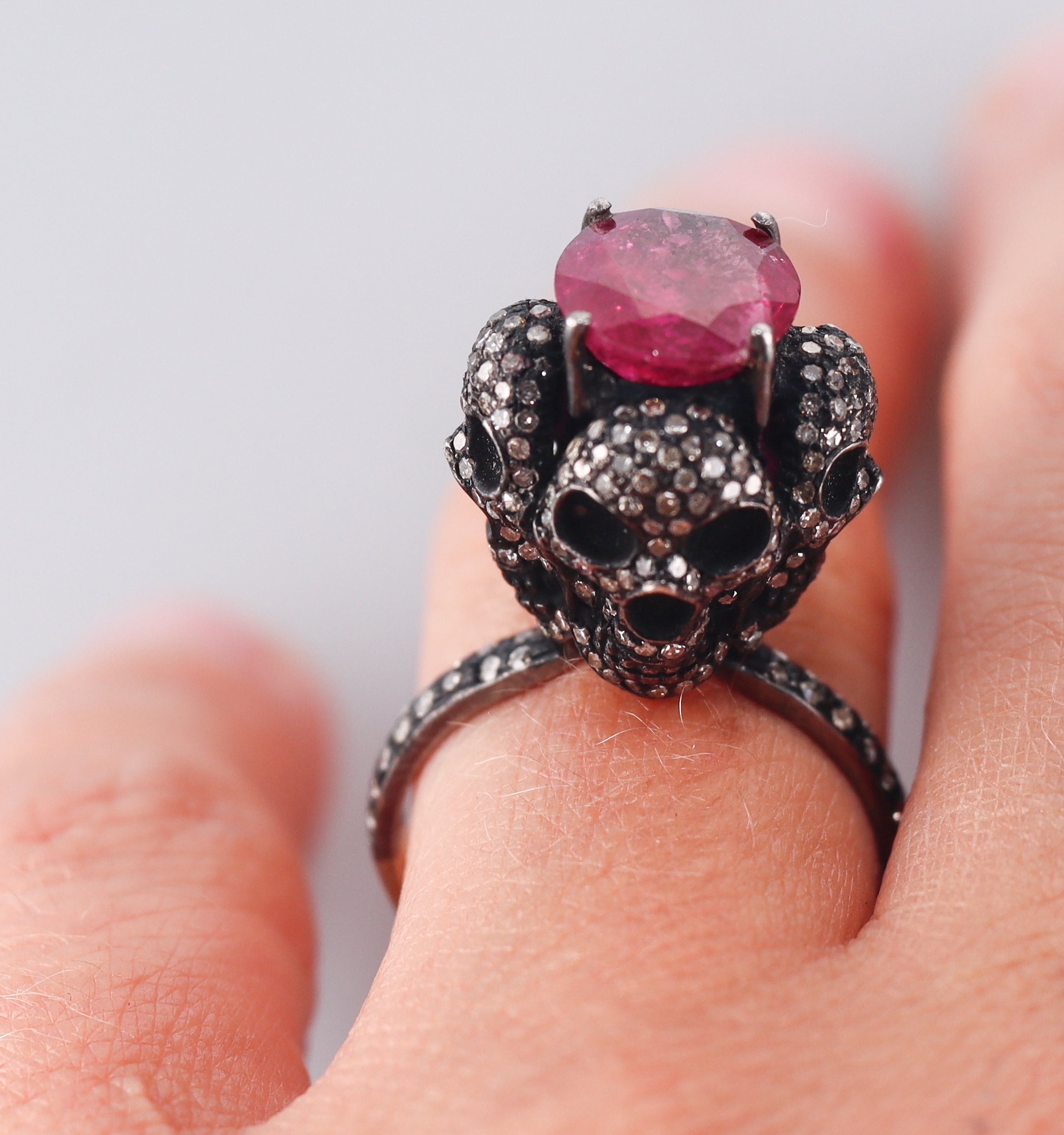 Bavna 14k Gold Pink Tourmaline and Diamond Ring