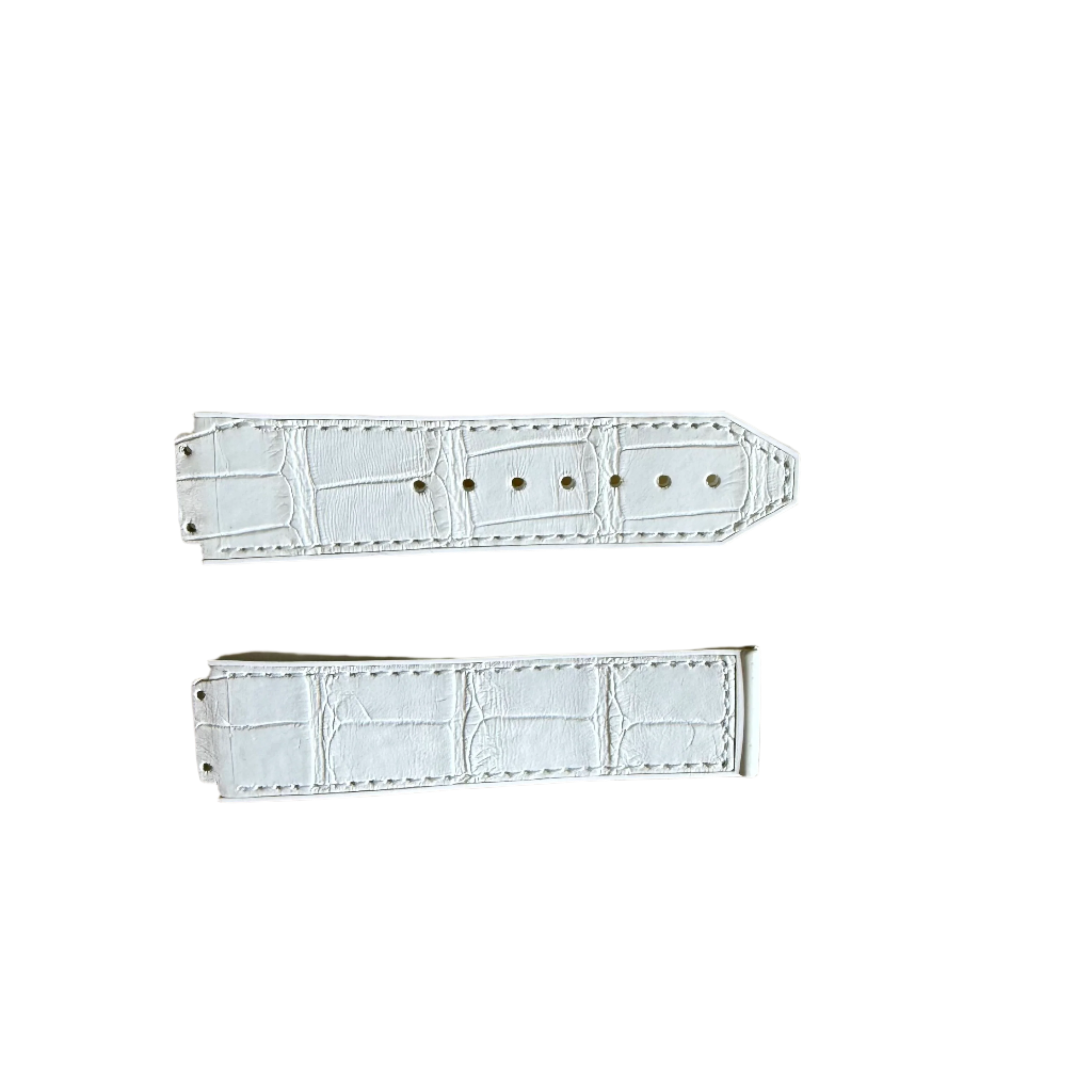 Authentic Hublot White Rubber Watch Strap Band 22mm 12-341-80 & 6-341-85