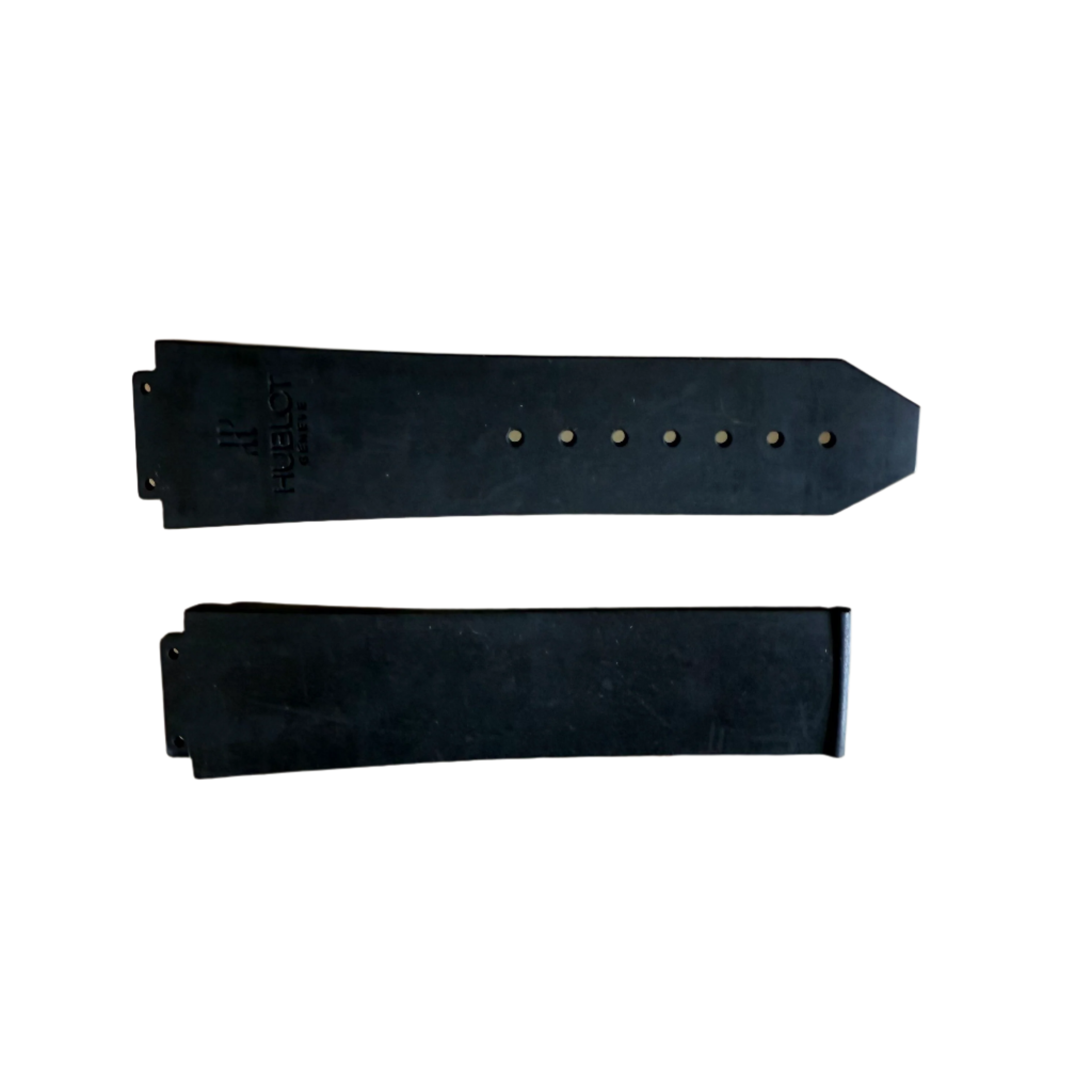 Authentic Hublot Black Rubber Watch Strap Band 25mm 12-25-90 & 6-25-100