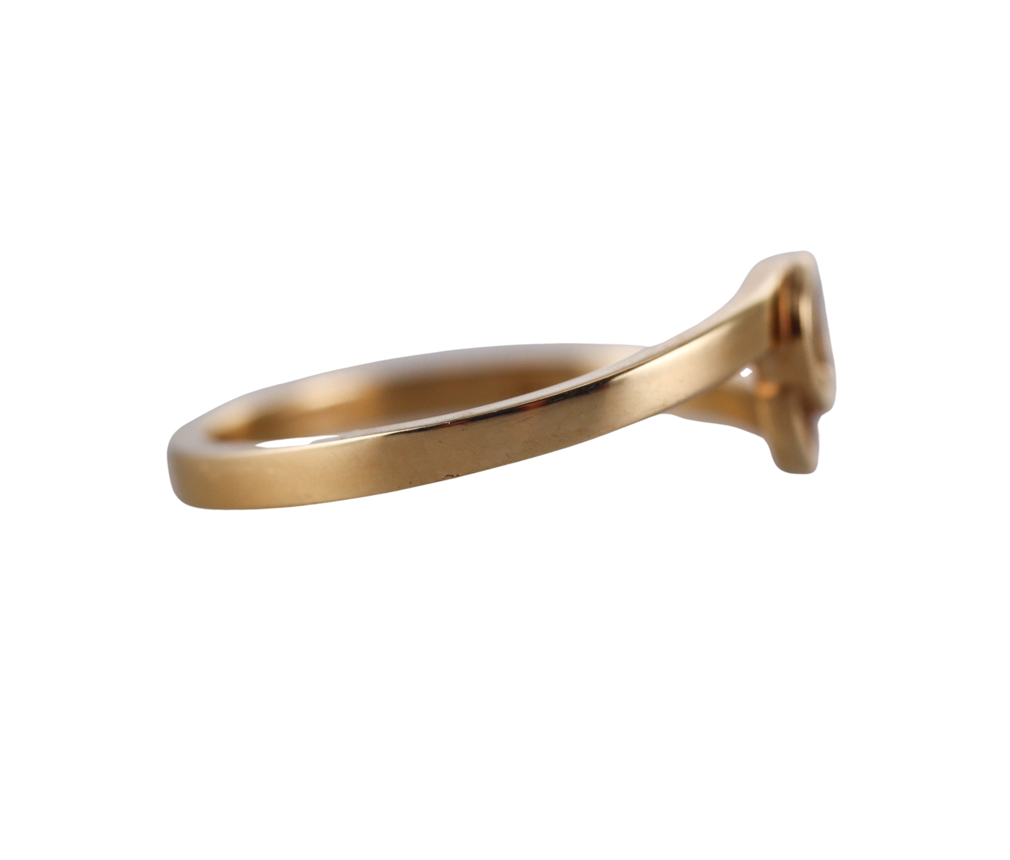 18k Gucci Running GG Yellow Gold Ring Retail $850