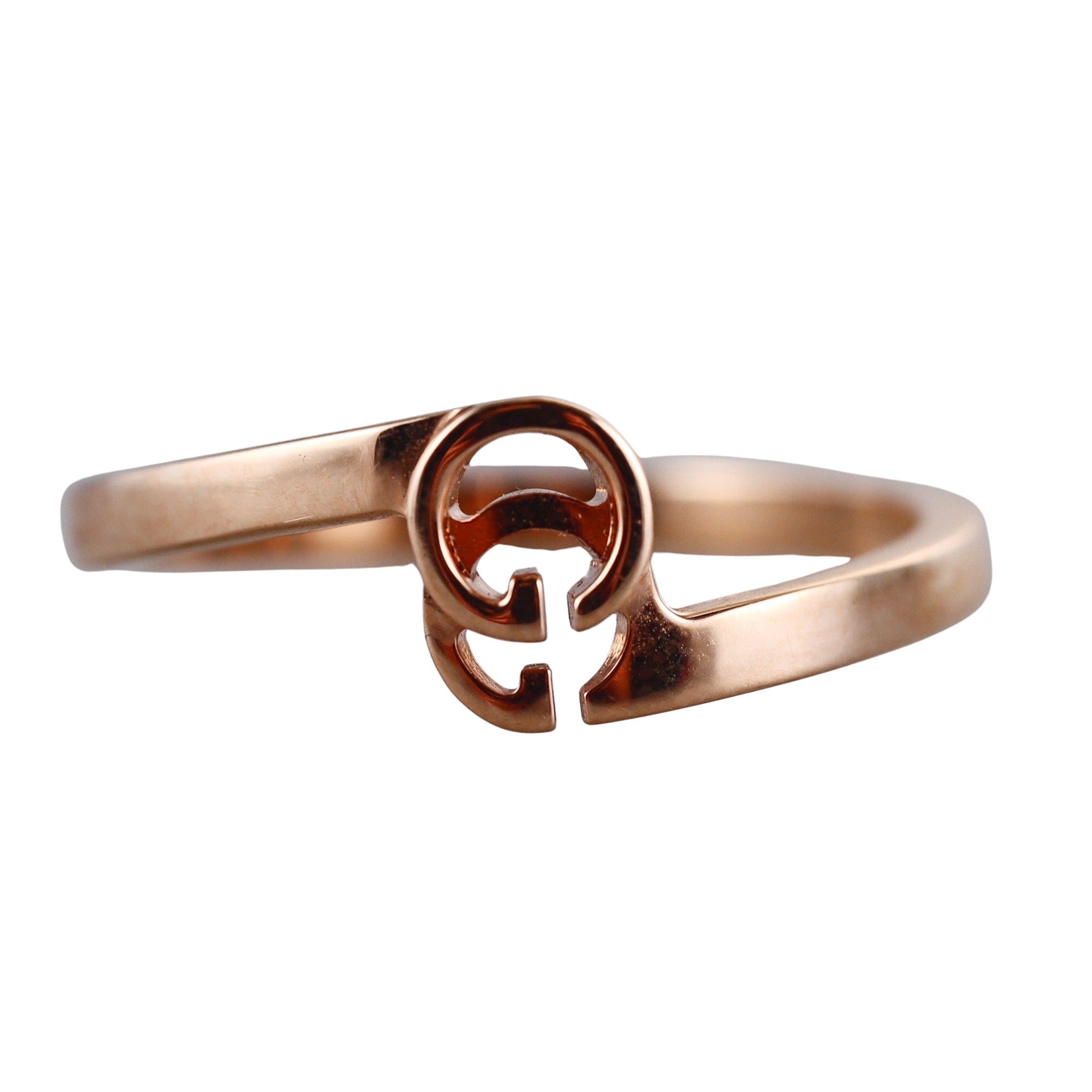 18k Gucci Running GG Rose Gold Ring Retail $850