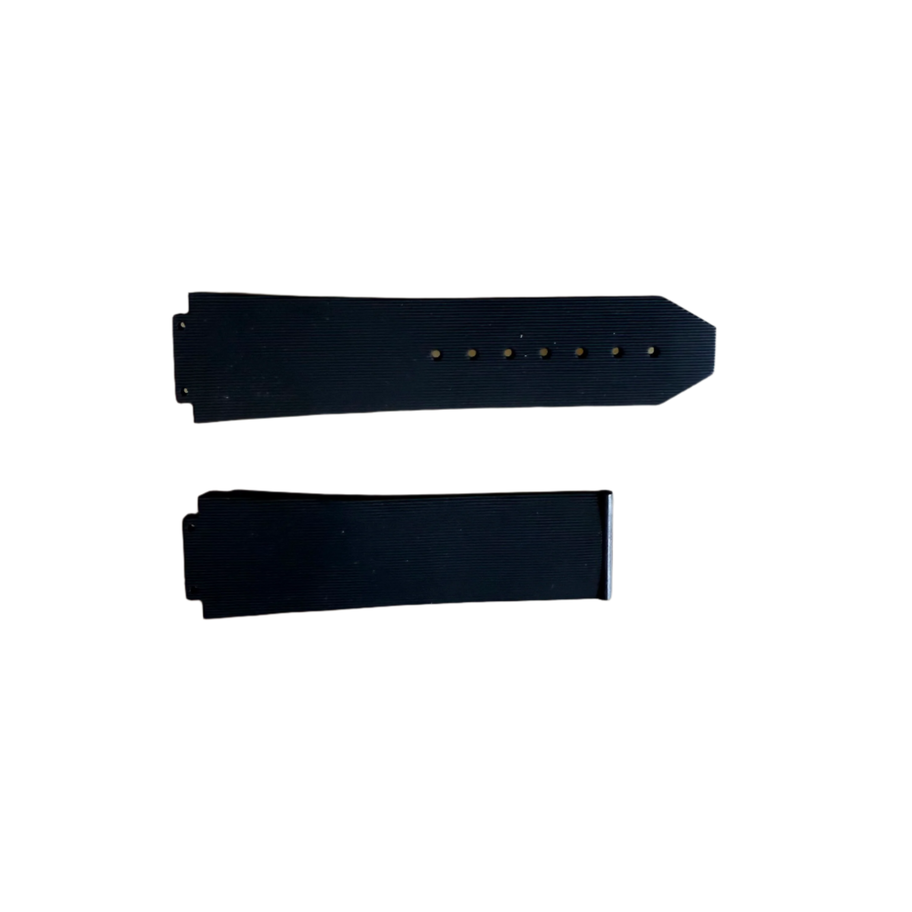 Authentic Hublot Black Rubber Watch Strap Band 25mm 112-25-80 & 6-25-100
