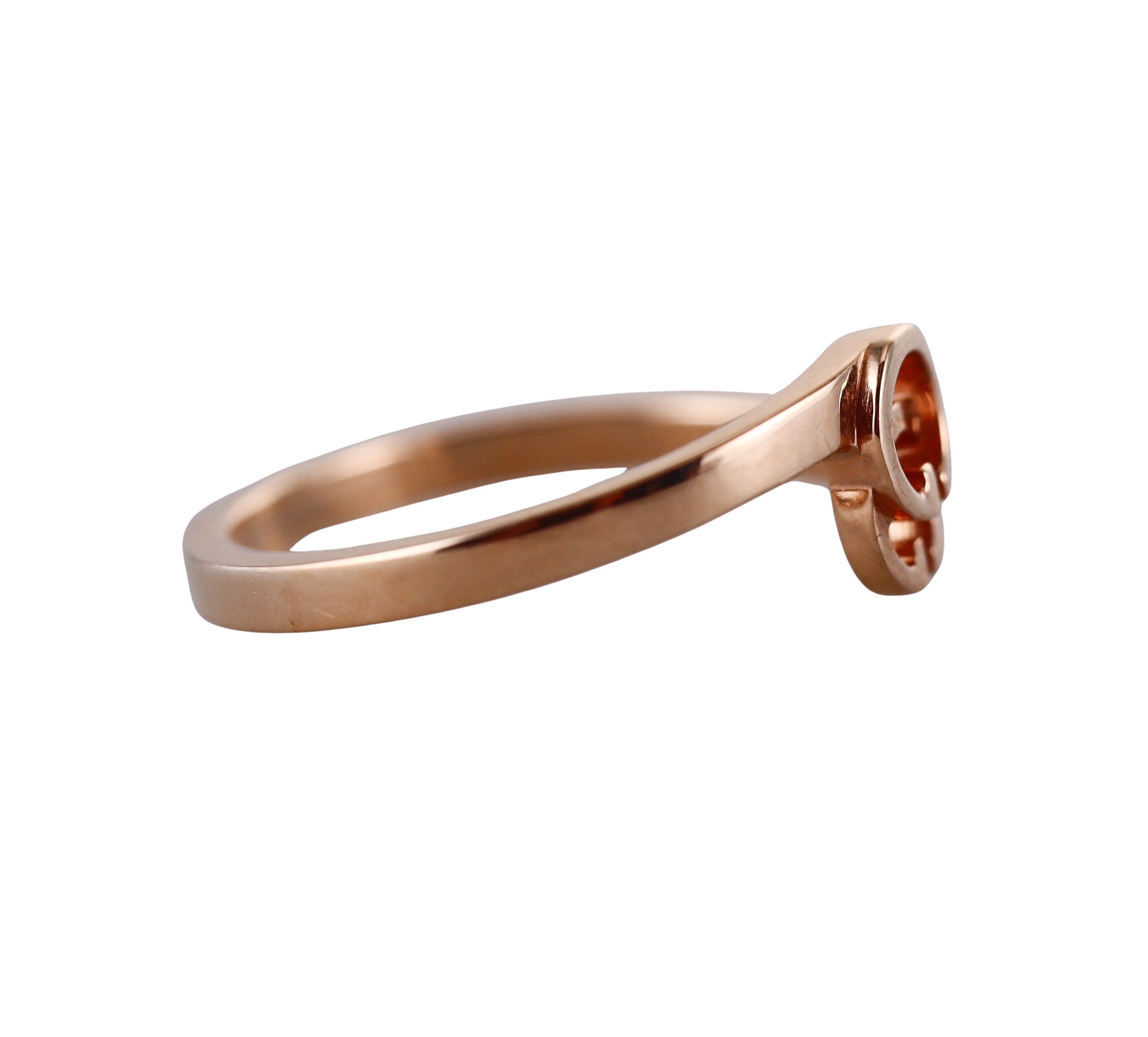 18k Gucci Running GG Rose Gold Ring Retail $850