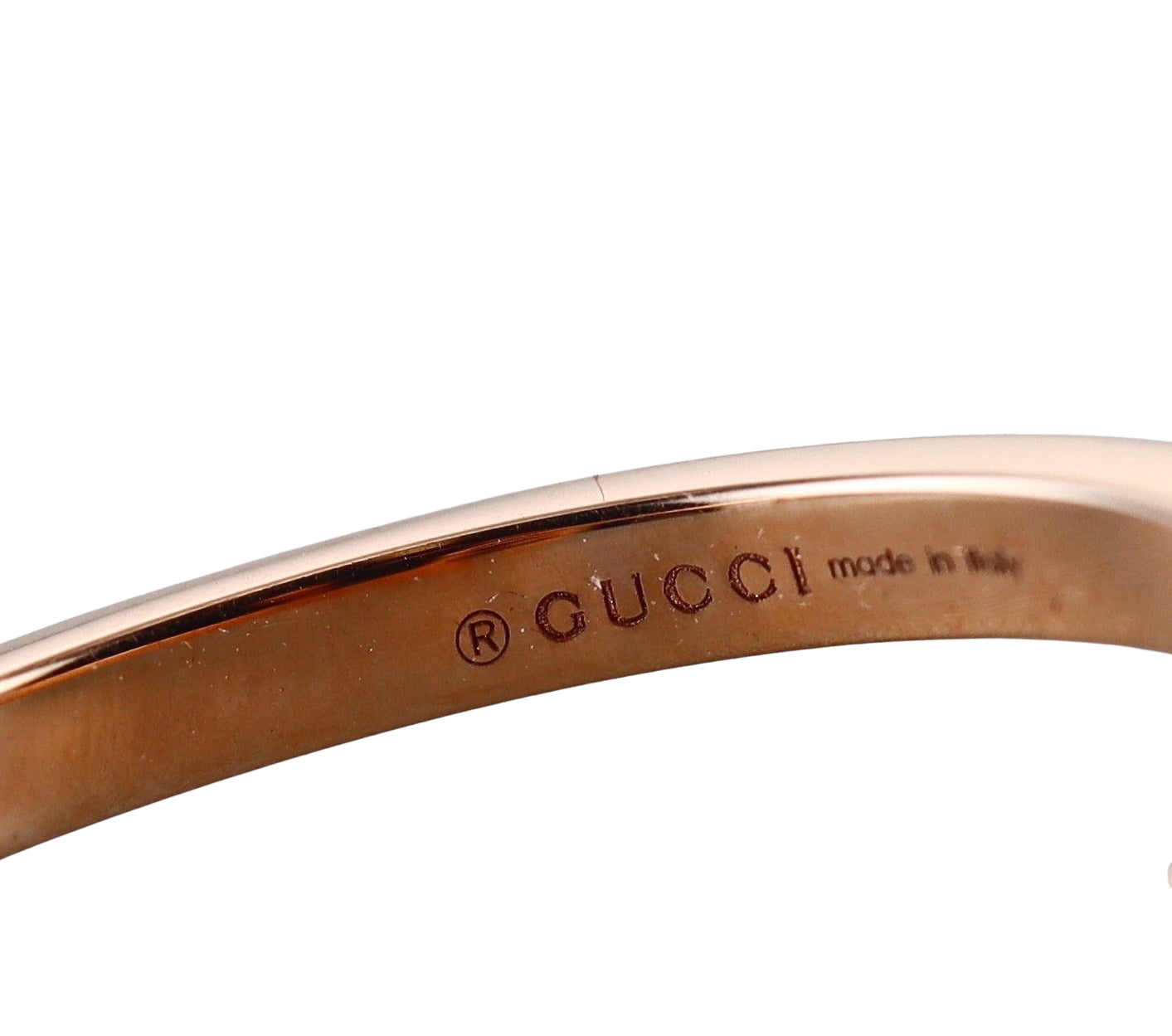 18k Gucci Running GG Rose Gold Ring Retail $850