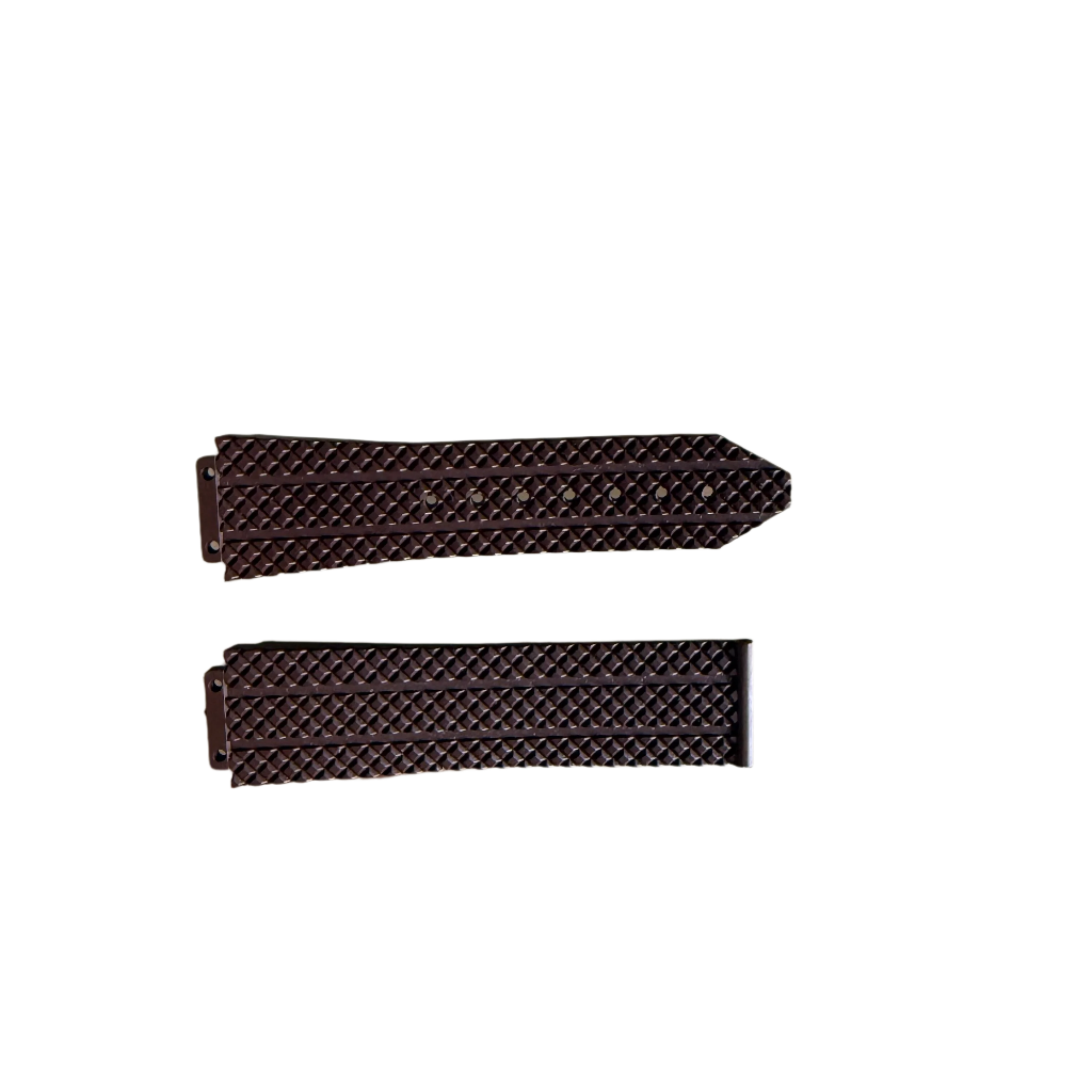 Authentic Hublot Brown Rubber Watch Strap Band 22mm 12-341-80 & 6-341-85