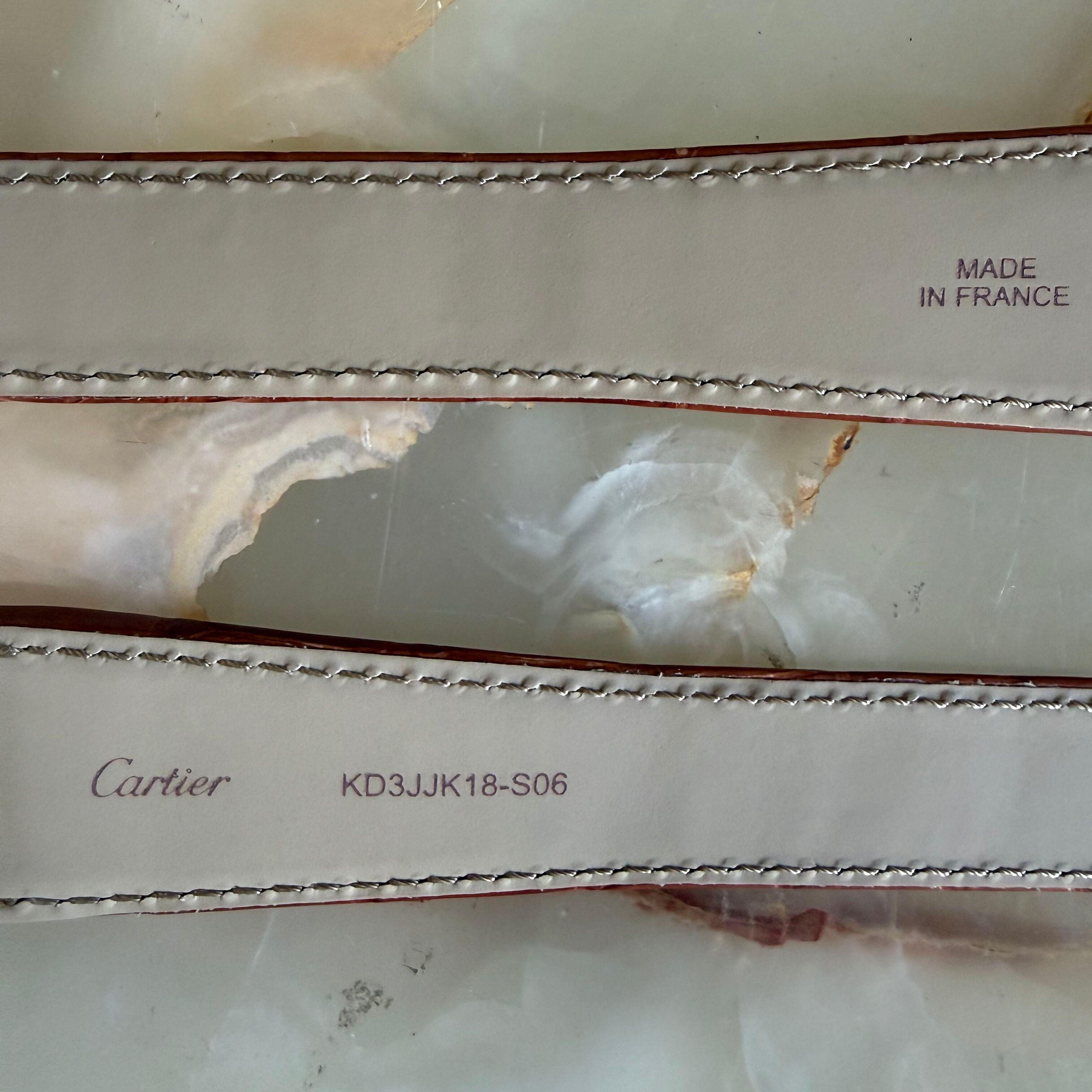 Authentic Cartier Brown Alligator Watch Strap Band 23.70mm KD3JJK18-S06