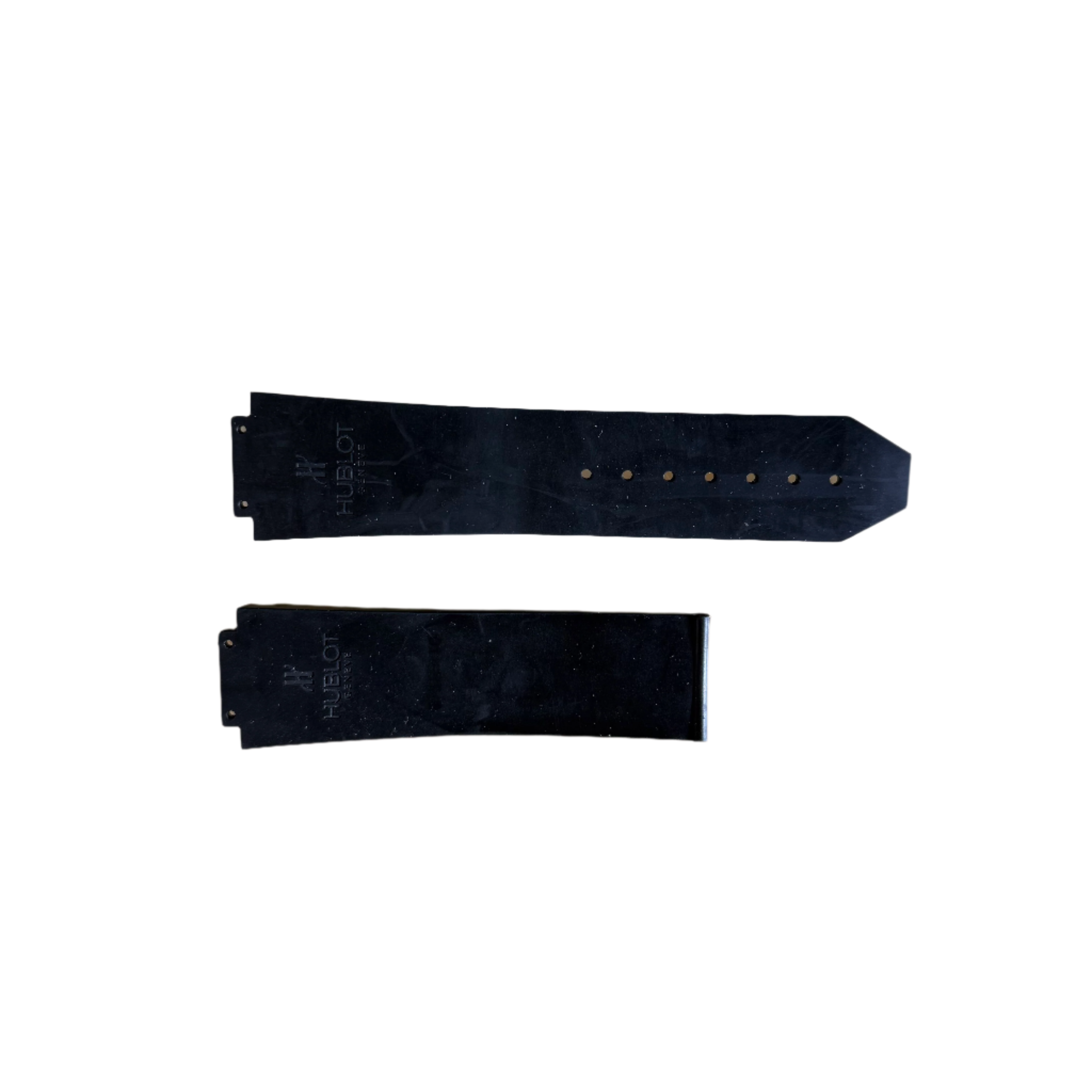 Authentic Hublot Black Rubber Watch Strap Band 25mm 12-25-80 & 6-25-110