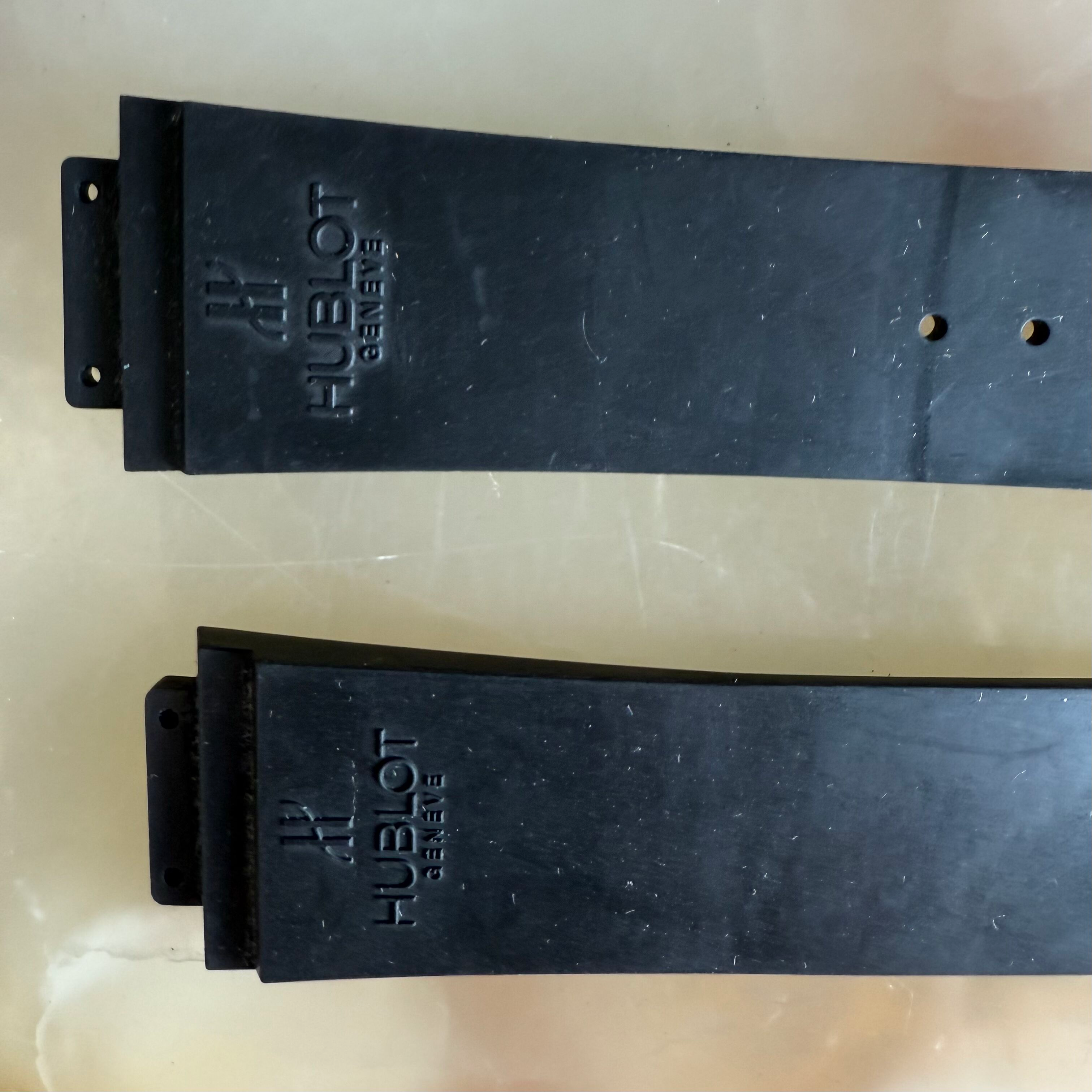 Authentic Hublot Black Rubber Watch Strap Band 25mm 12-25-80 & 6-25-110