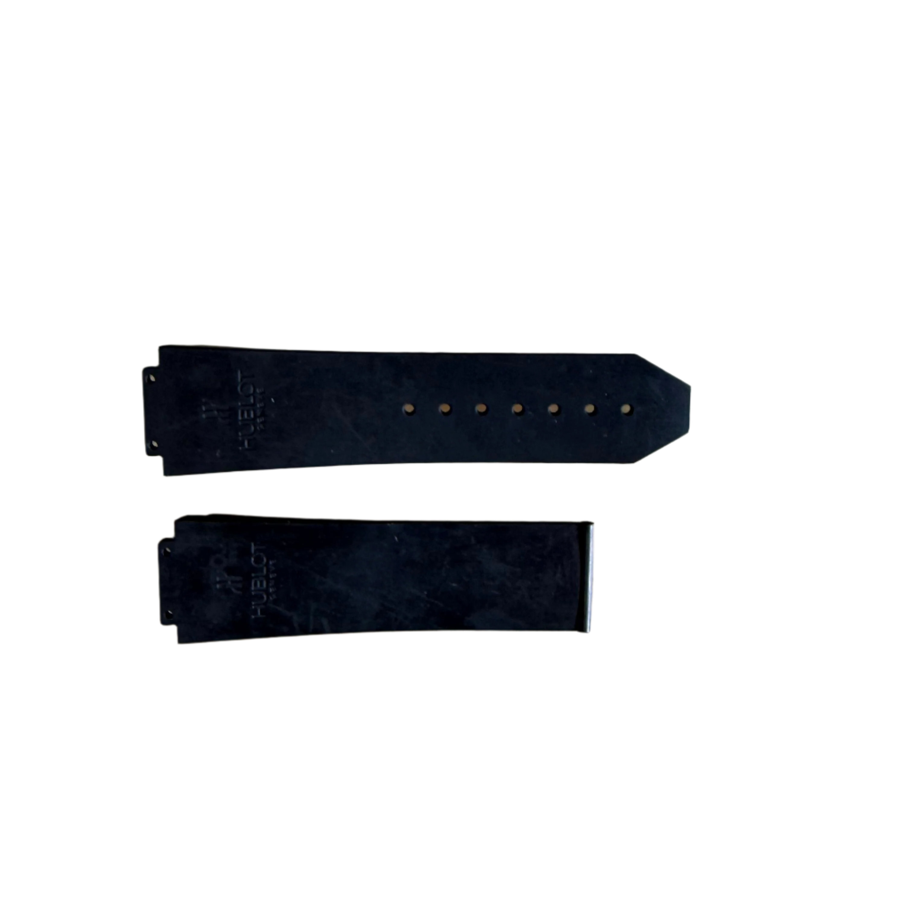 Authentic Hublot Black Rubber Watch Strap Band 25mm 12-25-80 & 6-25-100