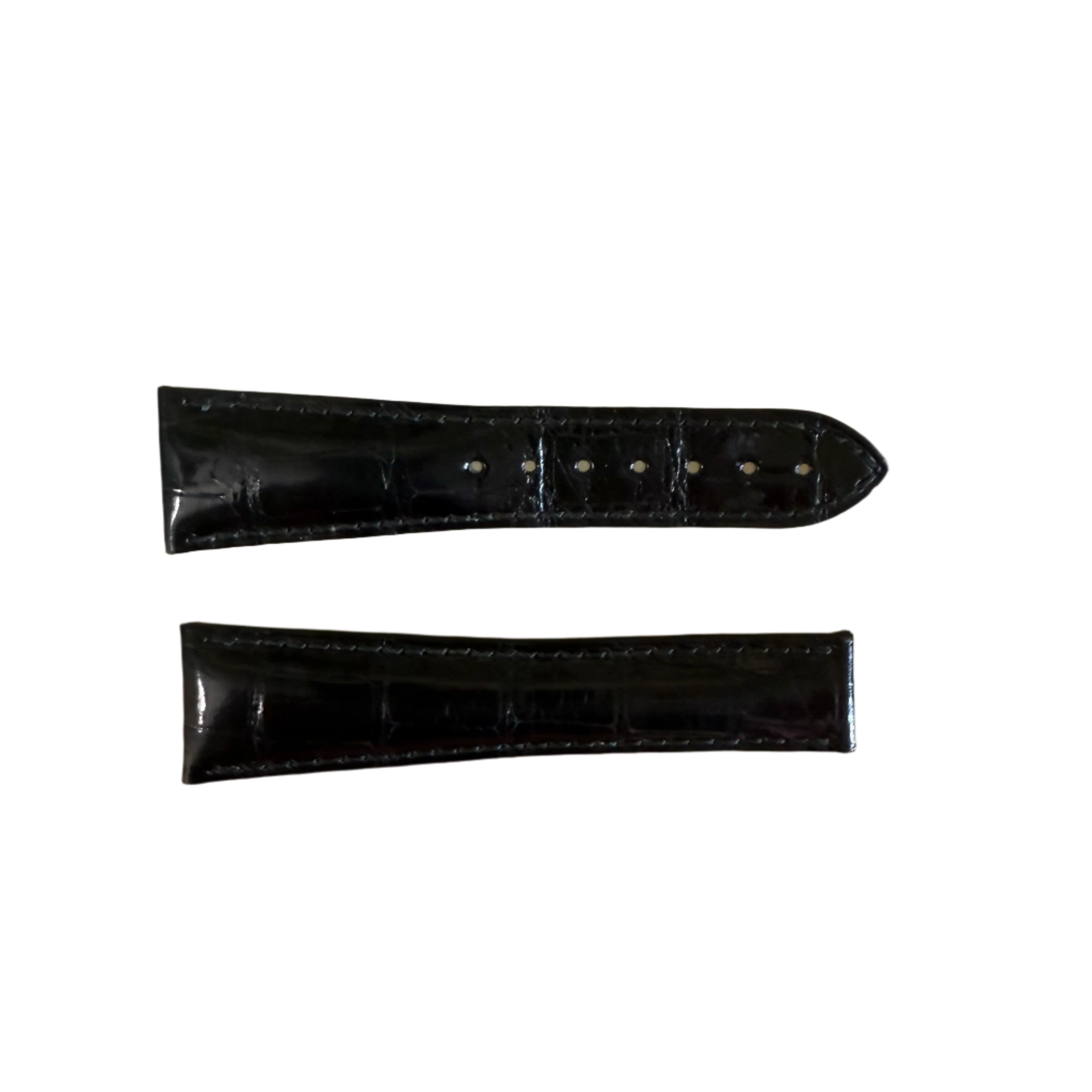 Authentic Omega Black Alligator Watch Strap Band 24mm
