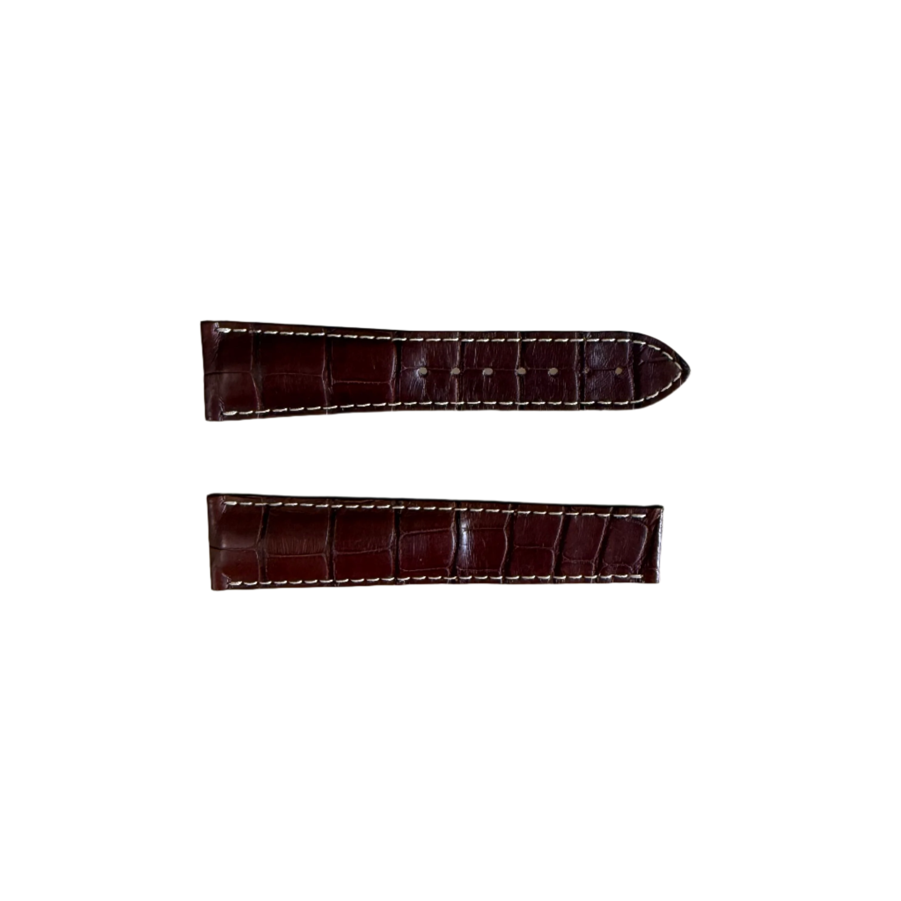 Authentic Omega Brown Alligator Watch Strap Band 22mm 98000152