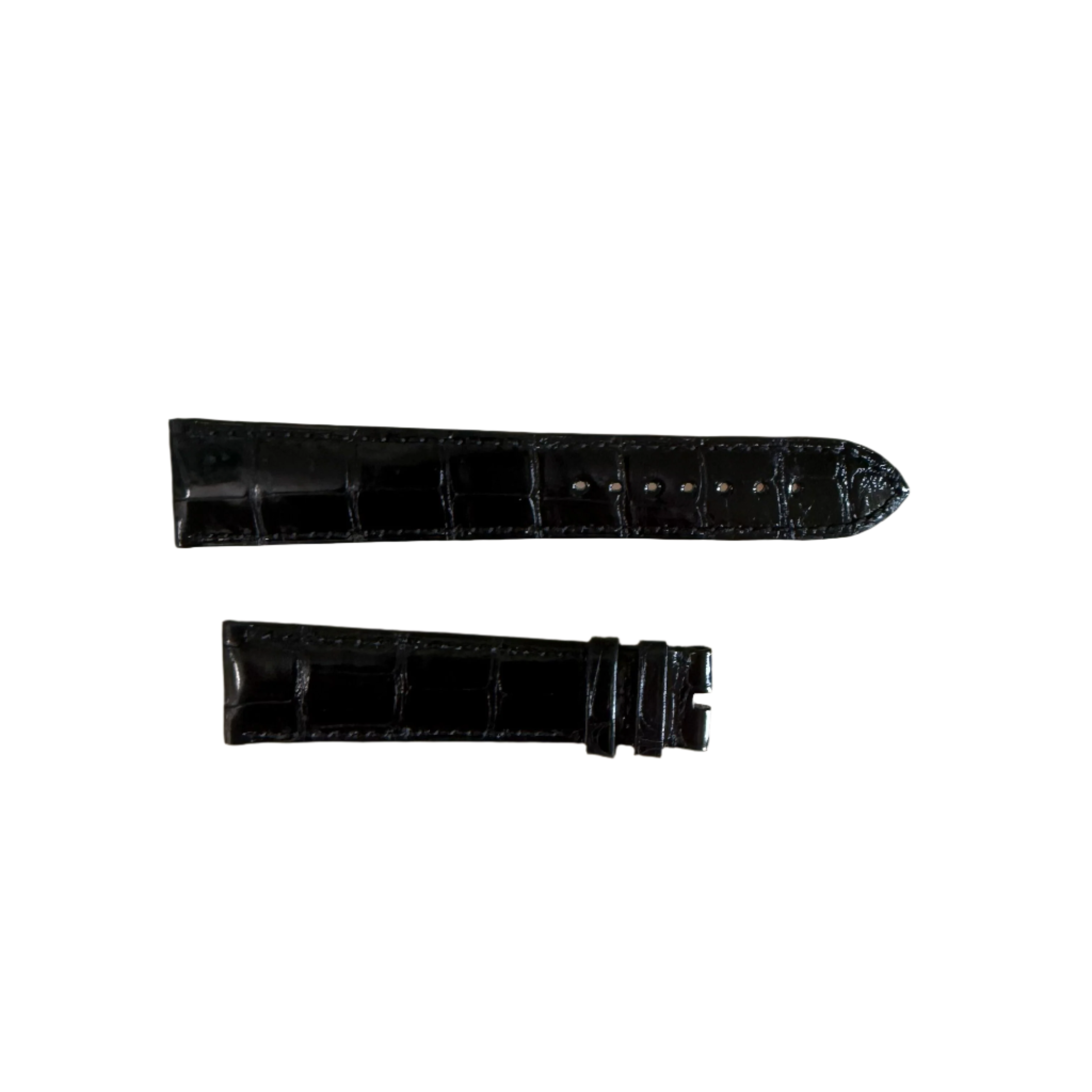 Authentic Omega Black Alligator Watch Strap Band 22mm 98000151L