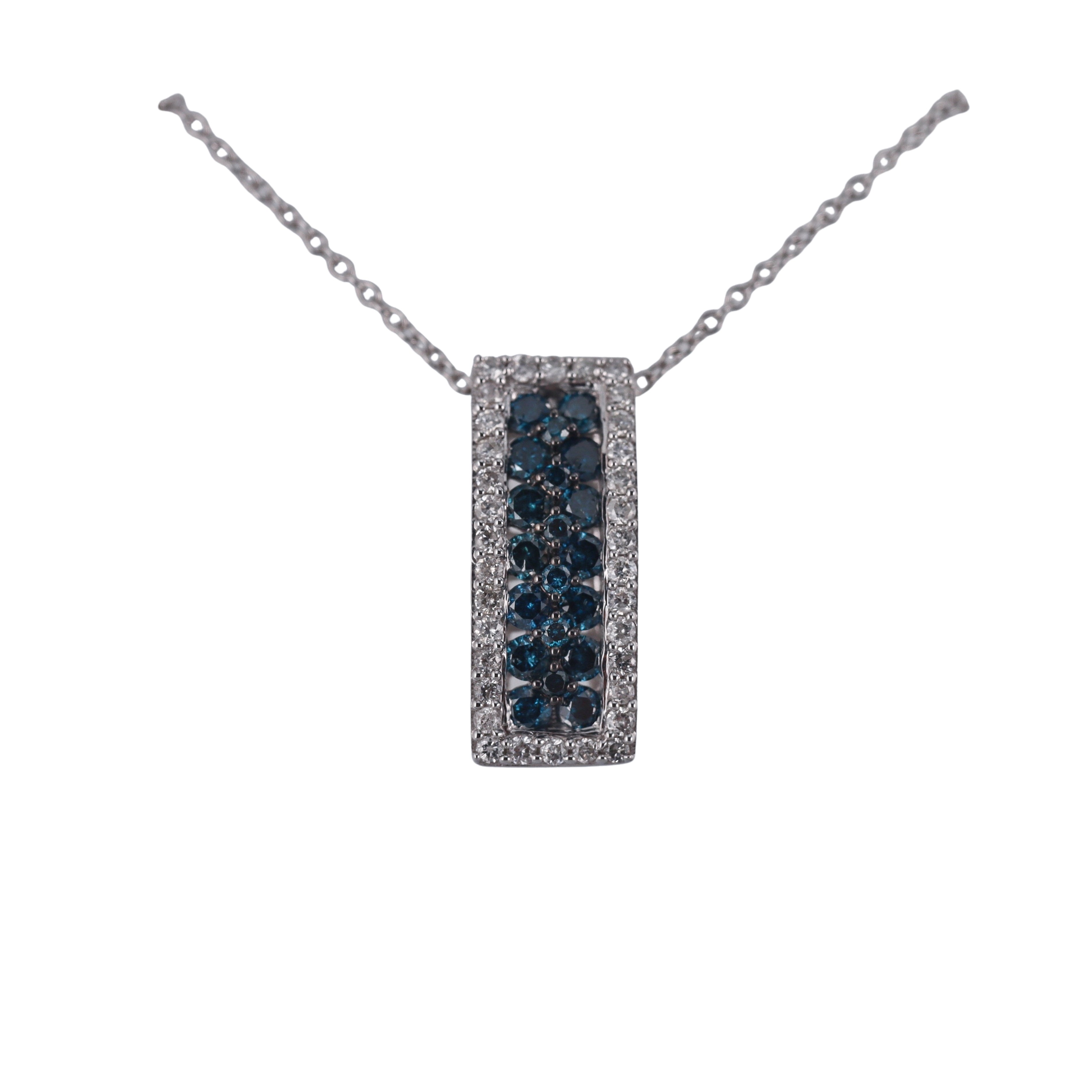 Kallati Fancy Color Diamond Gold Pendant Necklace