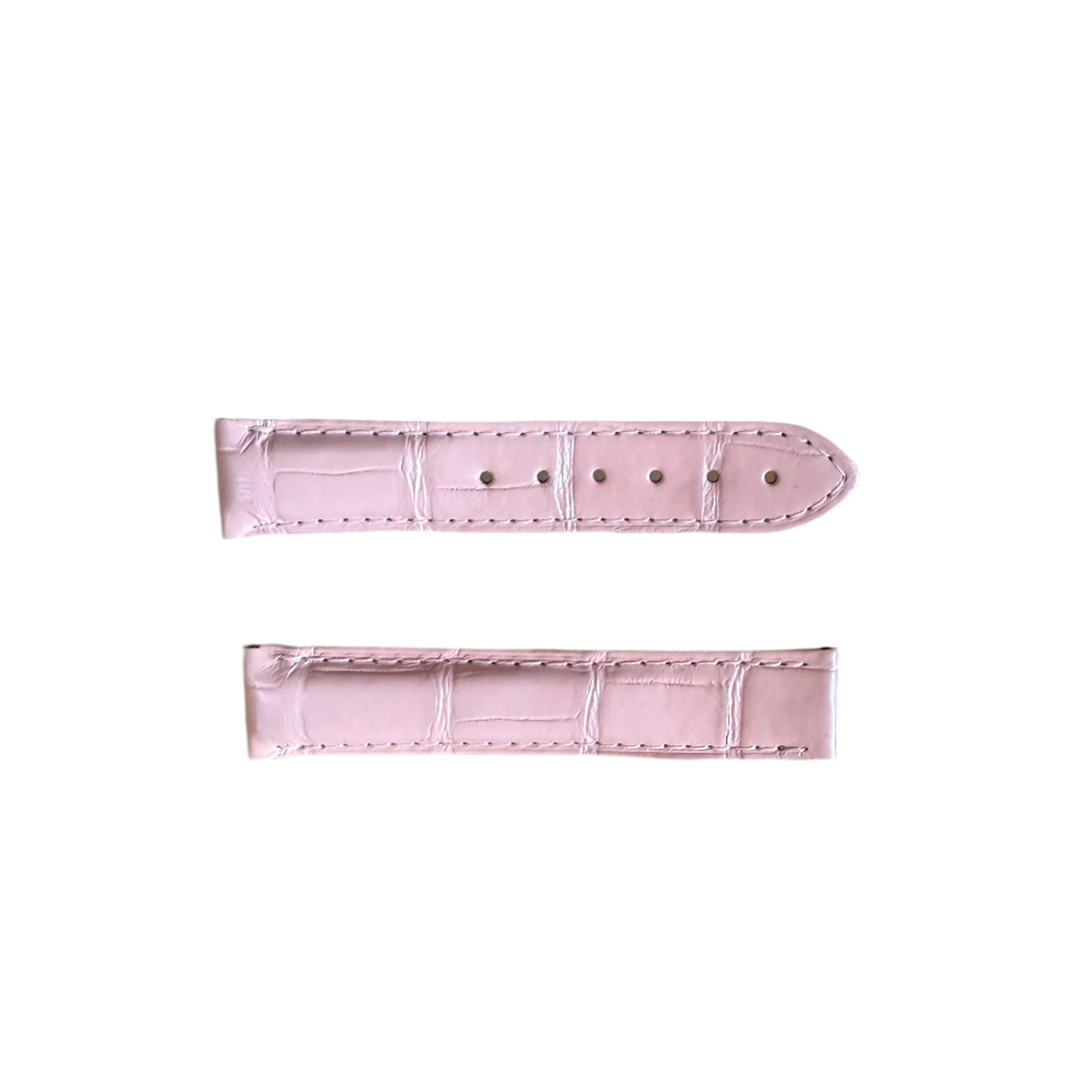 Authentic Omega Speedmaster De Ville Pink Alligator Watch Strap Band 17mm 98000203