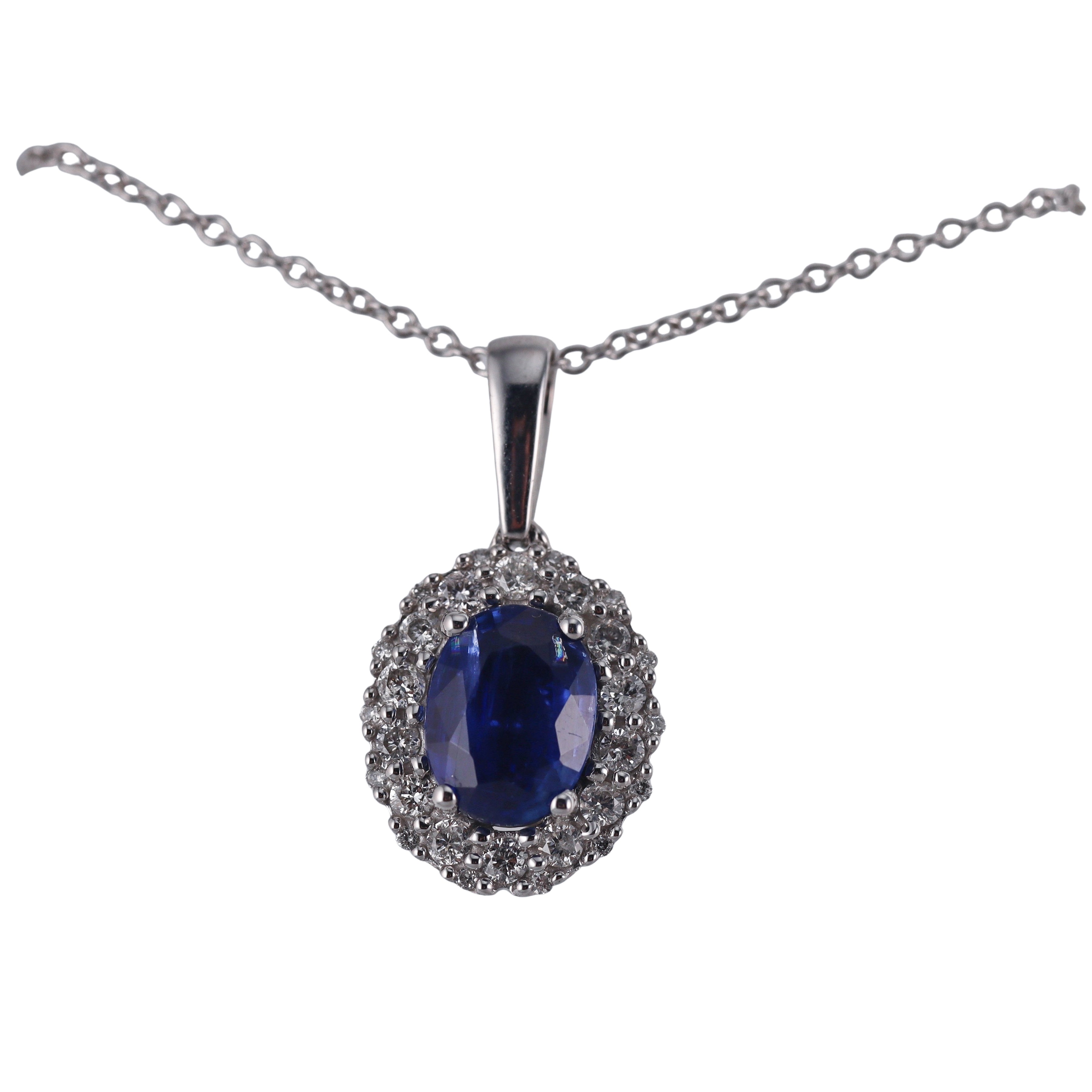 Kallati Diamond Kyanite Gold Pendant Necklace