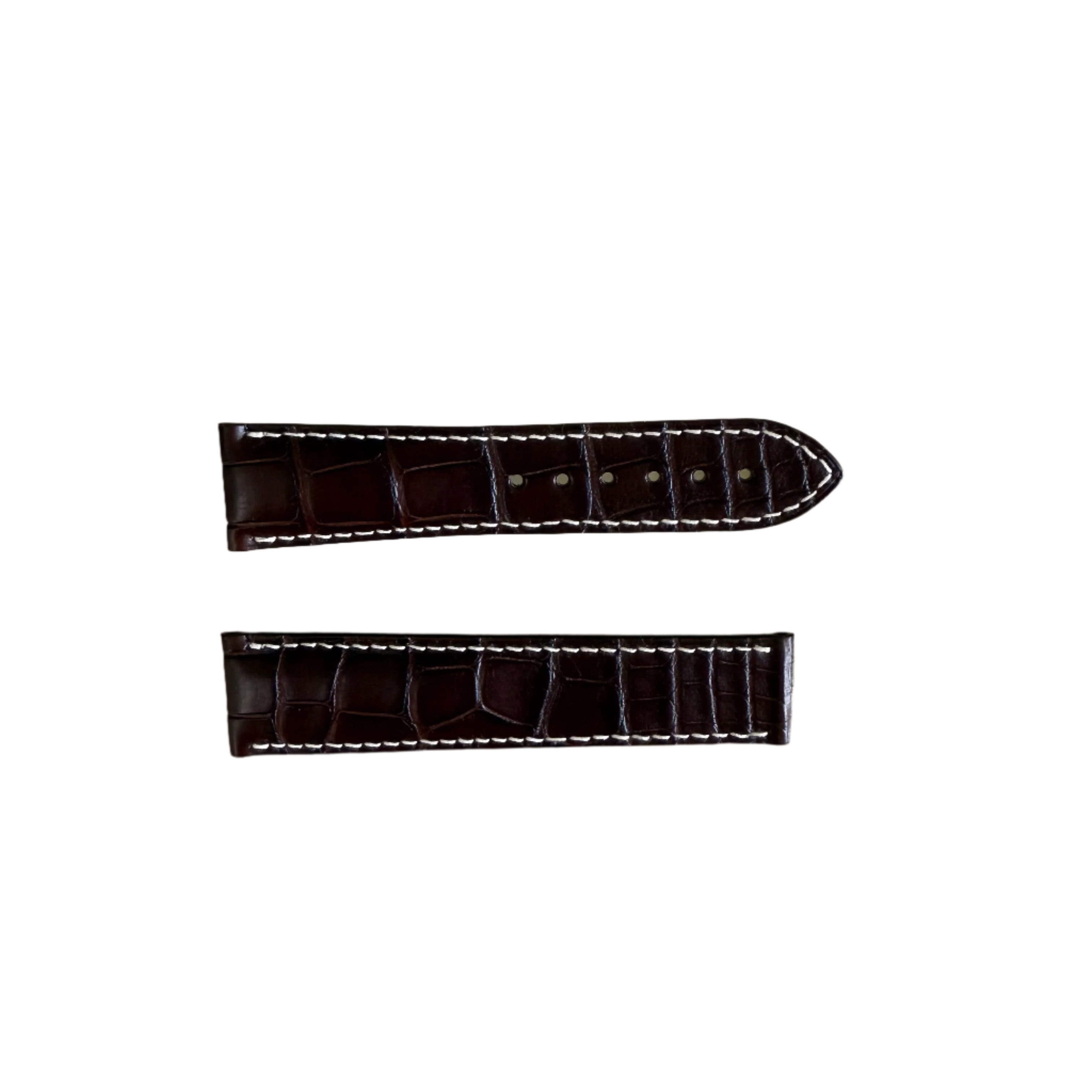 Authentic Omega Brown Alligator Watch Strap Band 20mm 98000244S