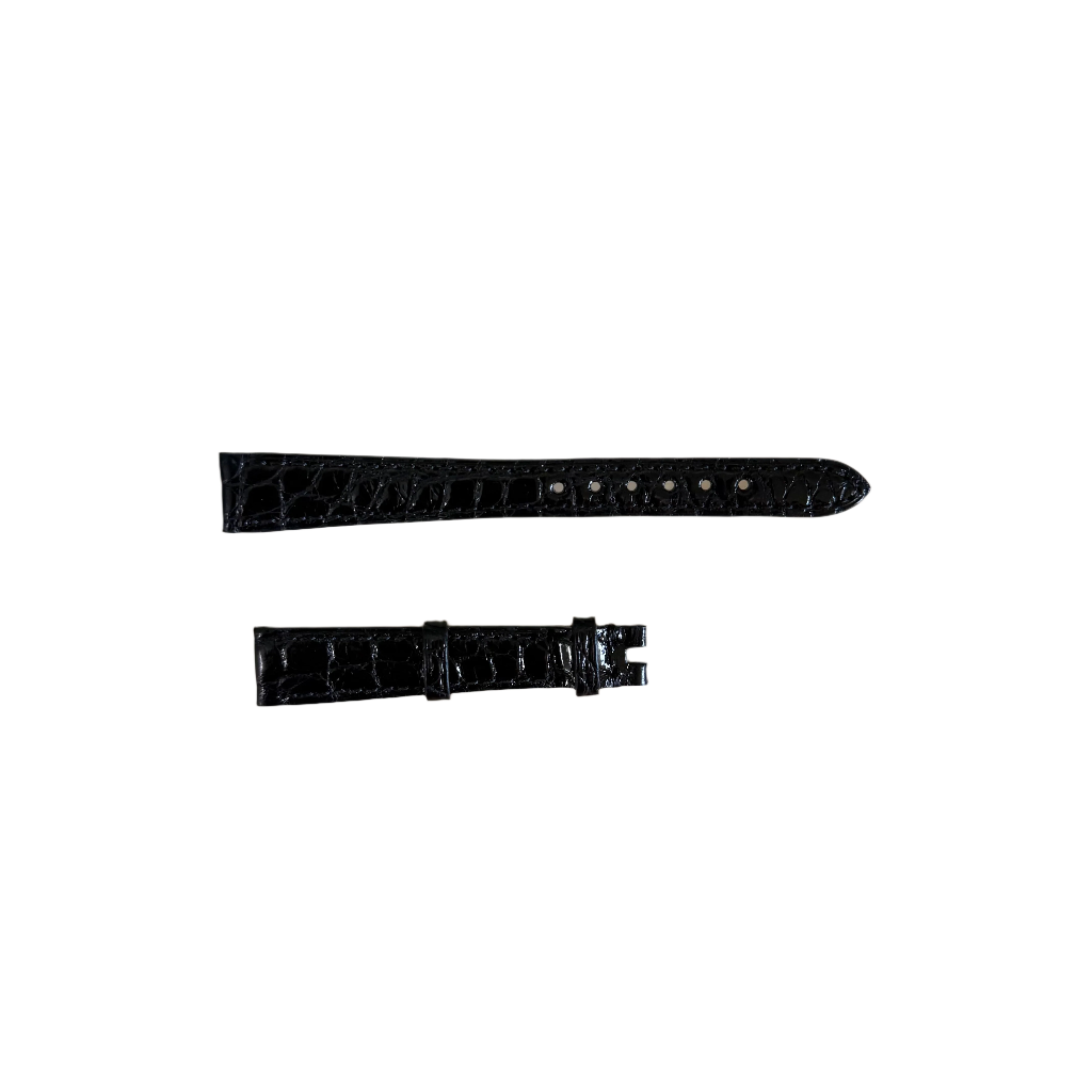 Authentic Omega Black Alligator Watch Strap Band 13mm 032FAST131ON