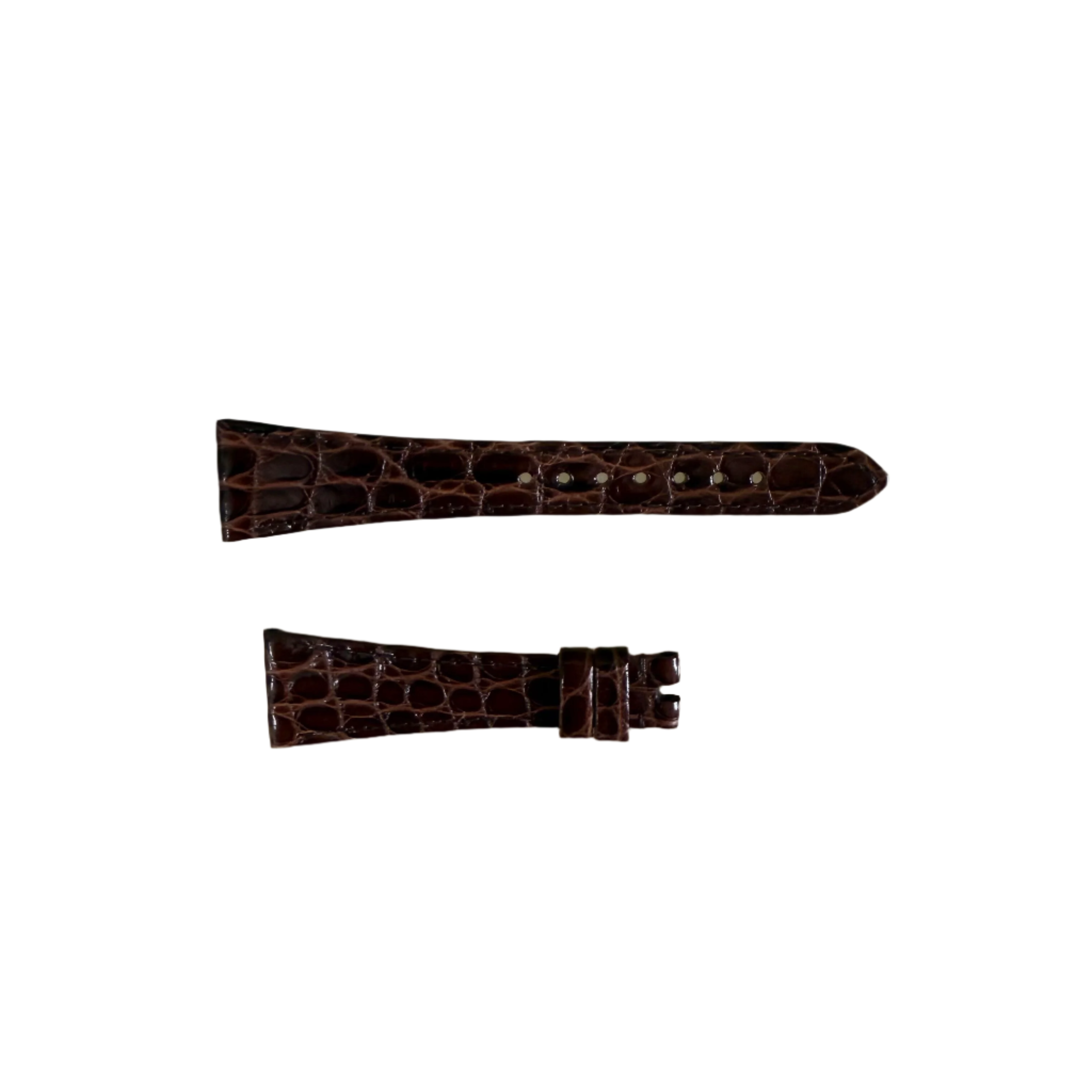 Authentic Omega Brown Alligator Watch Strap Band 19mm FAST19120
