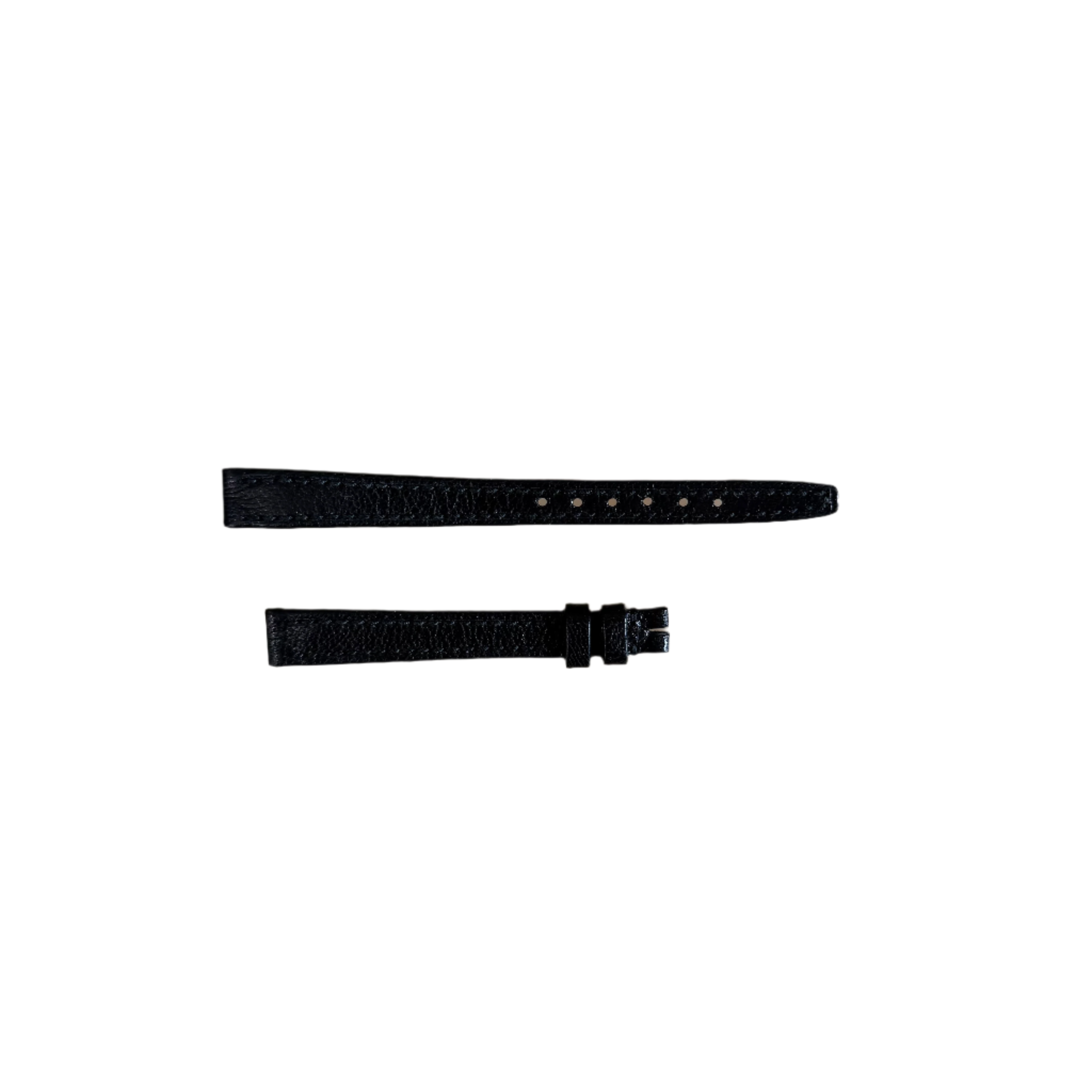Authentic Omega Black Leather Watch Strap Band 10mm VEST1008N