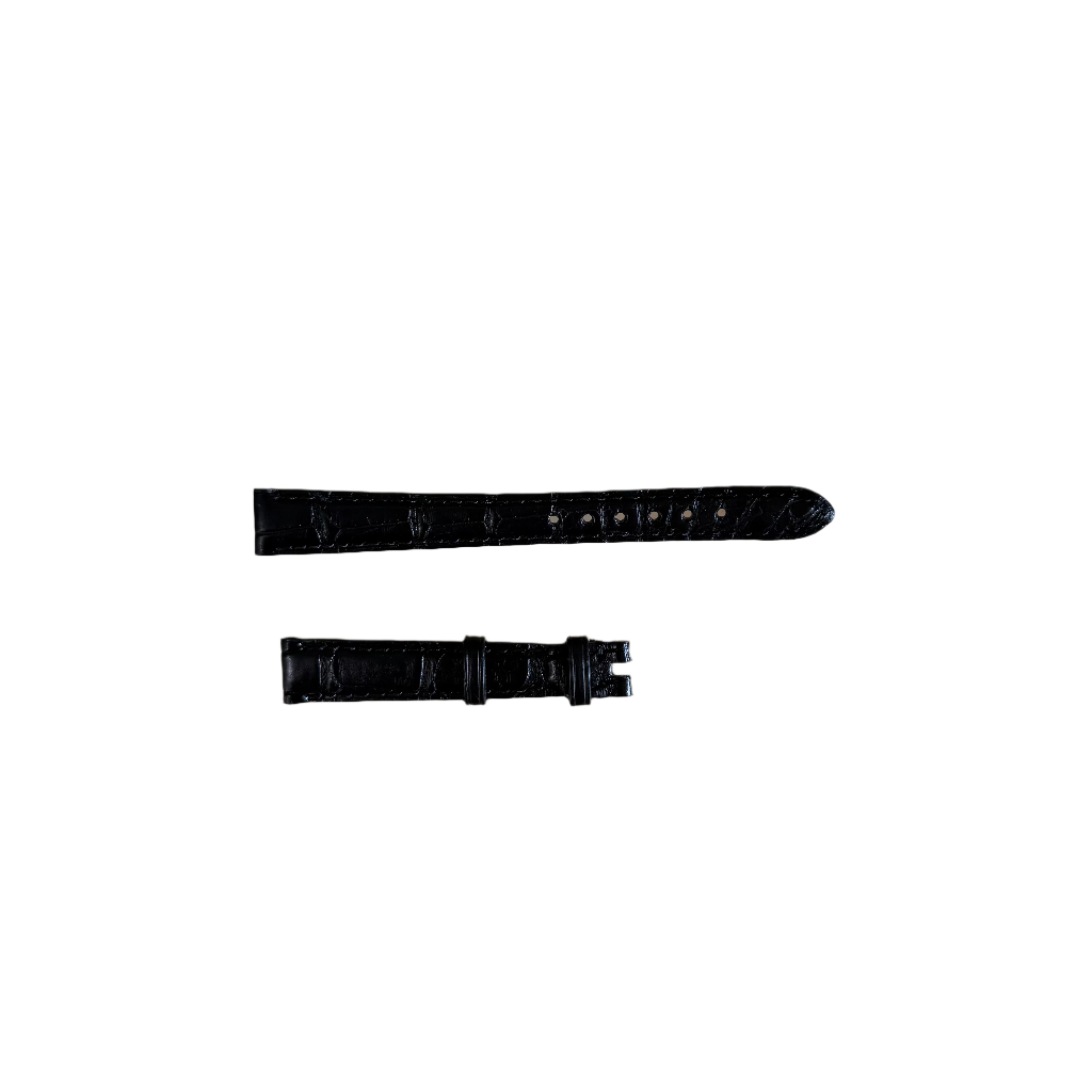 Authentic Omega Black Alligator Watch Strap Band 12mm 97211022