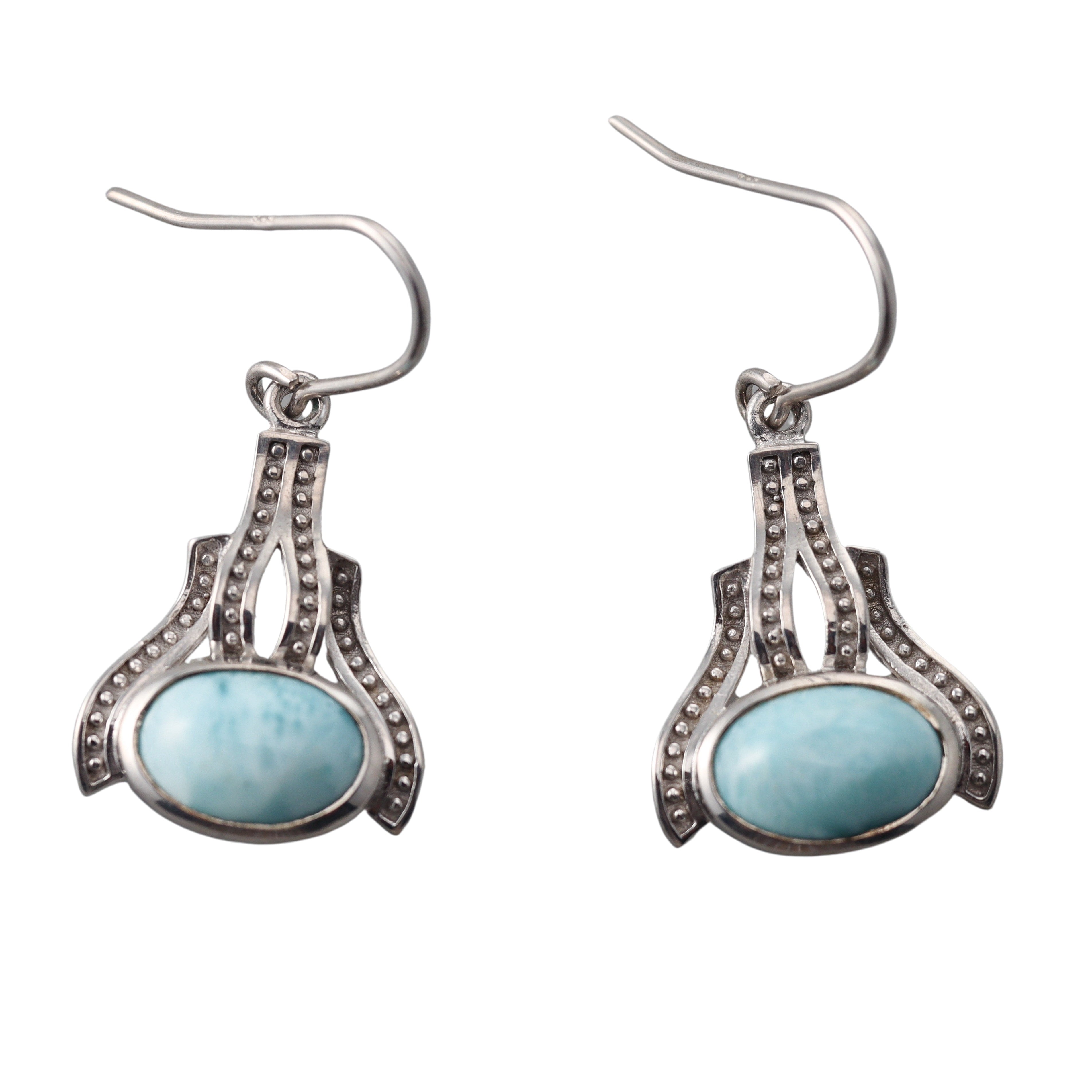 Marahlago Sterling Silver Larimar Earrings Retail $262