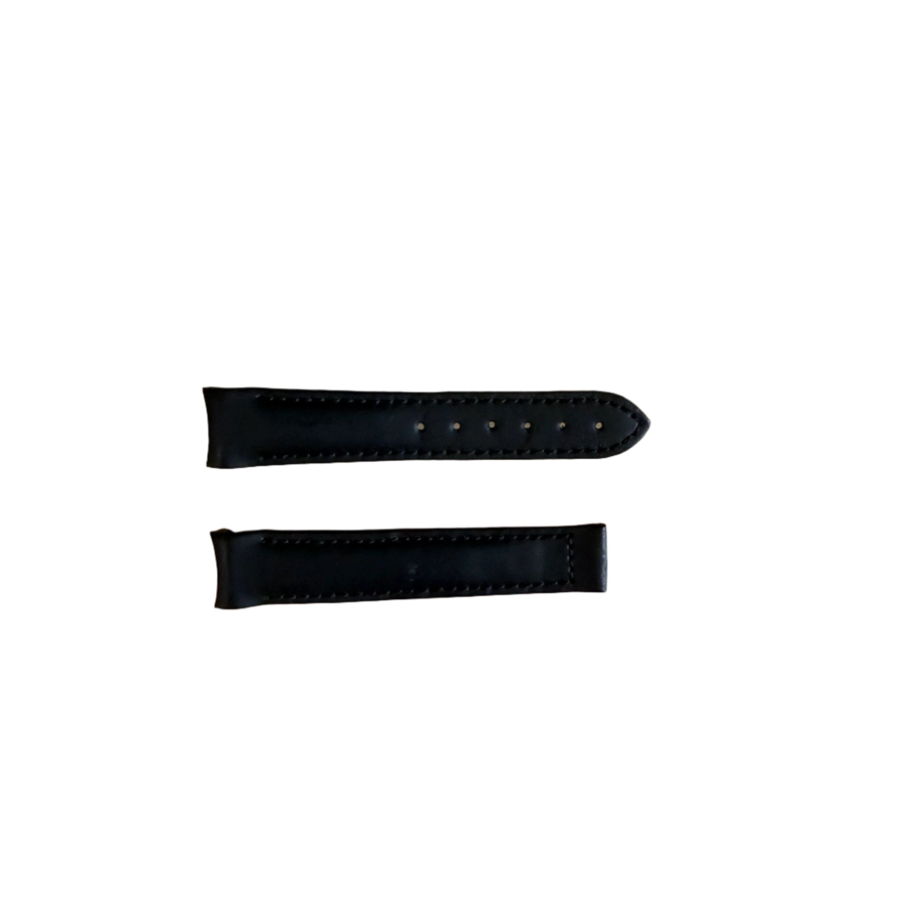 Authentic Omega Black Leather Watch Strap Band 18mm 98000038
