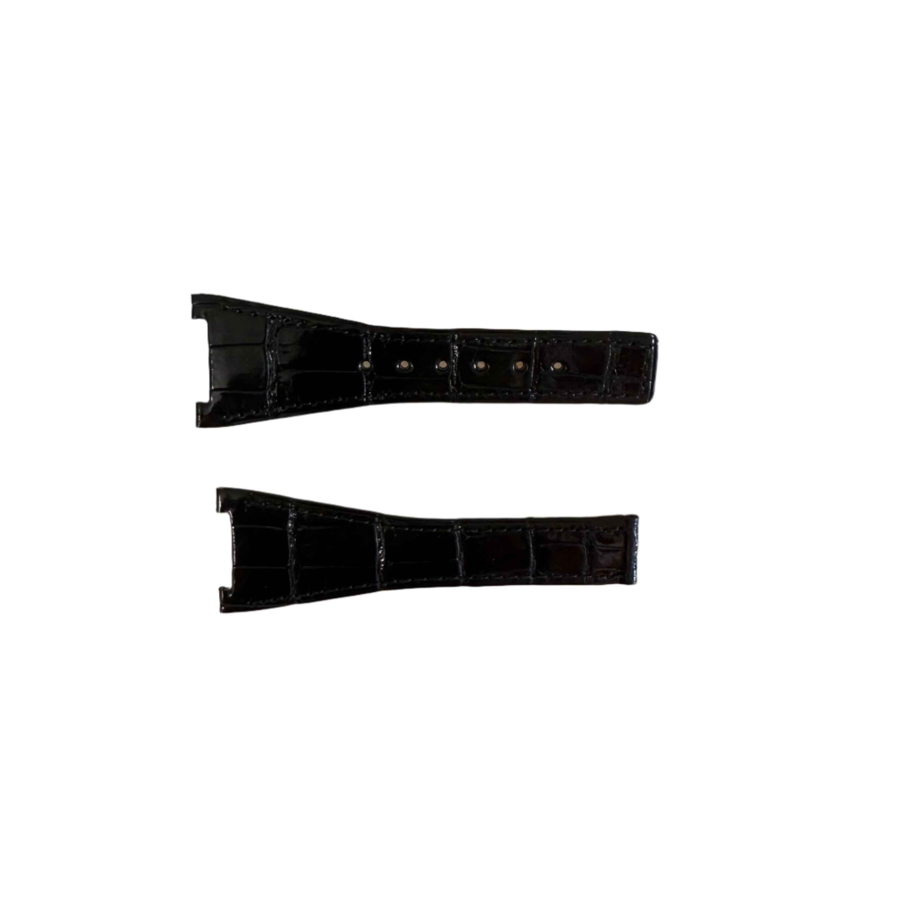 Authentic Omega Black Alligator Watch Strap Band 28mm 98000074