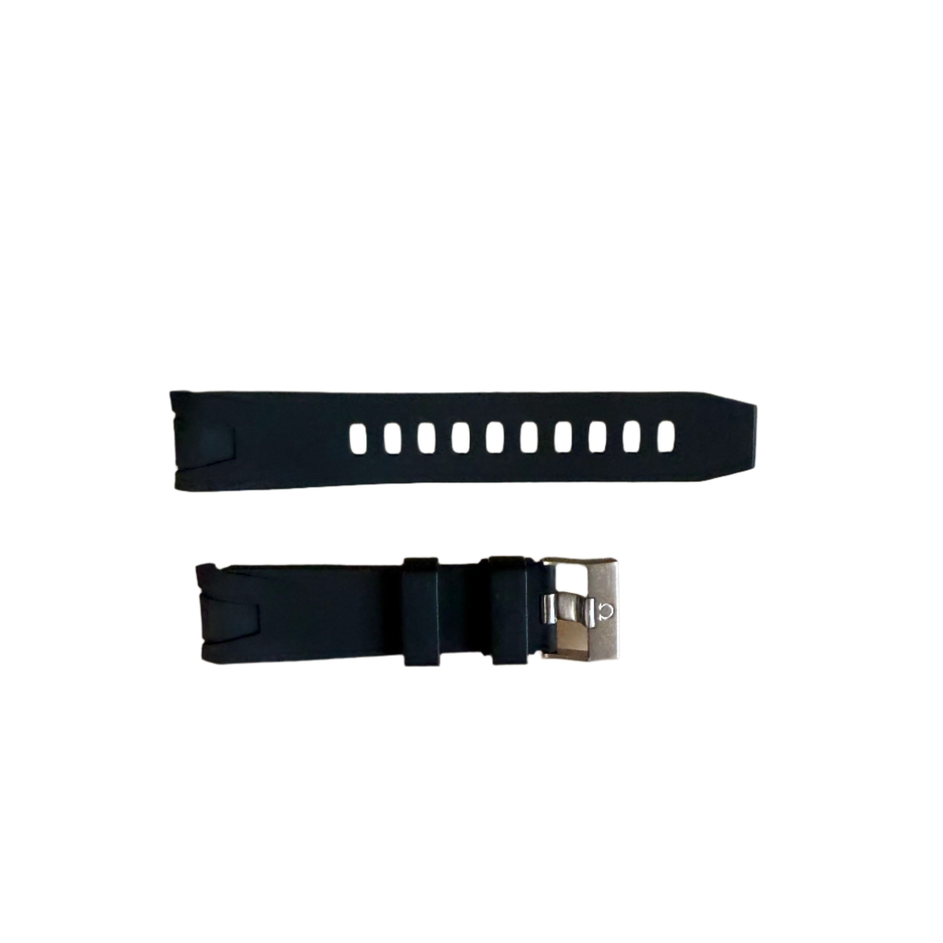 Authentic Omega Seamaster Planet Ocean Black Rubber Watch Strap Band 22mm w Buckle 98000145