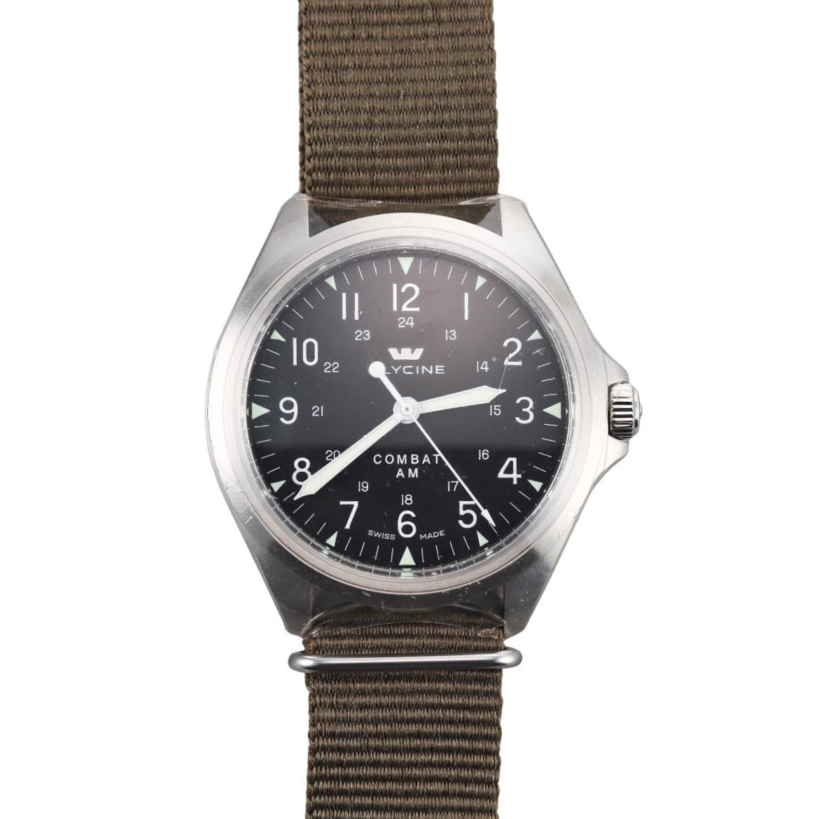 Glycine Combat AM Black Dial Automatic Watch 3943.199AT.TB2