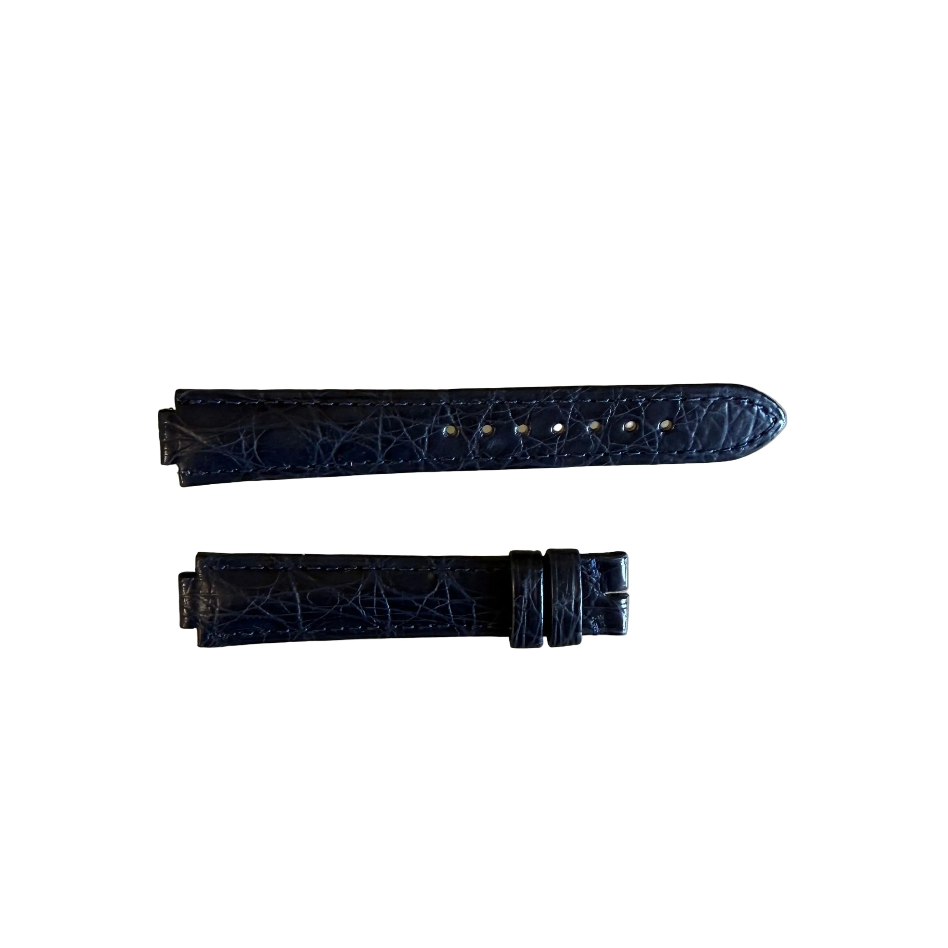 Authentic Cartier Ballon Bleu Blue Alligator Watch Strap Band 15.70mm KD4NA994-S22