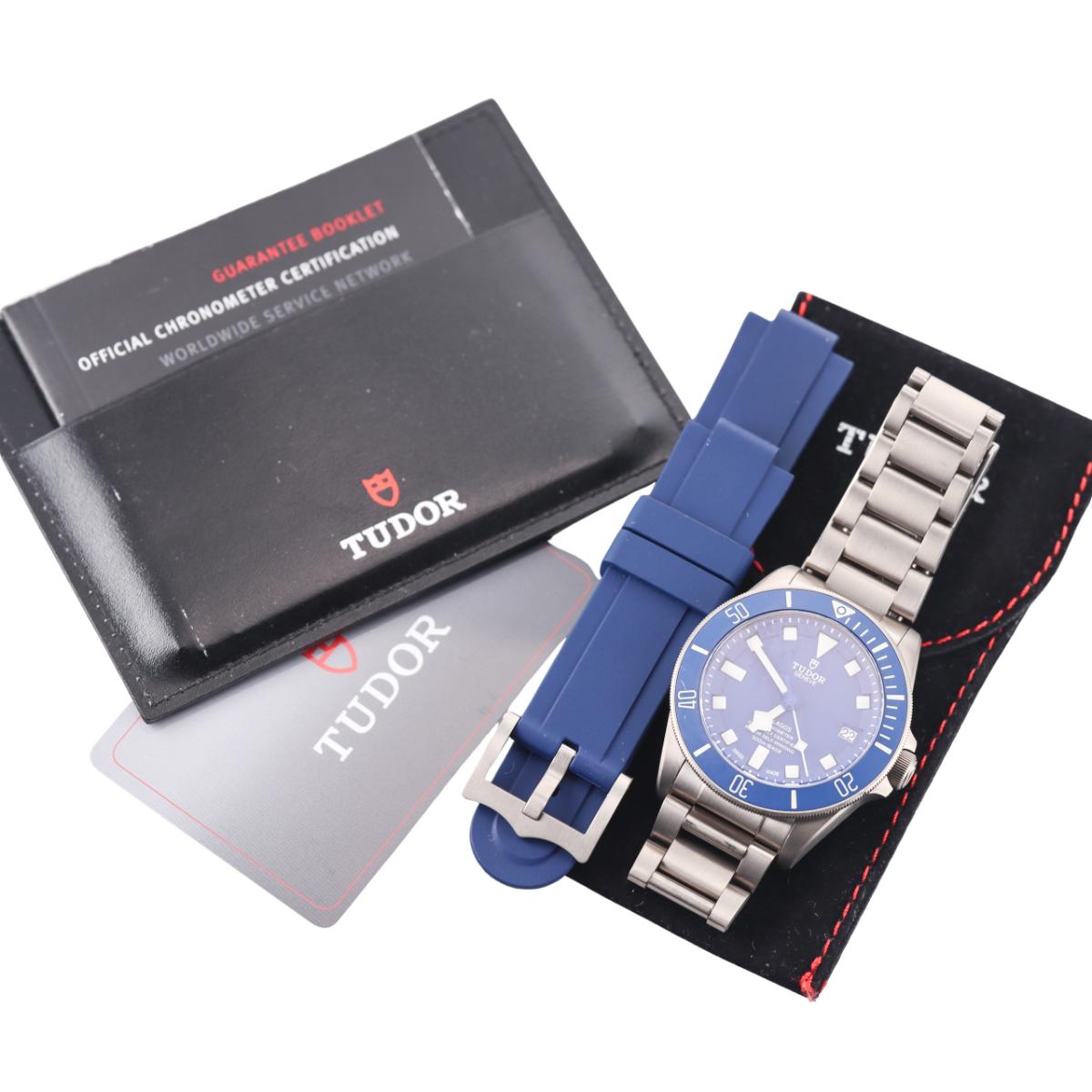 Tudor Pelagos Chronometer Automatic Blue Titanium Watch 25600TB