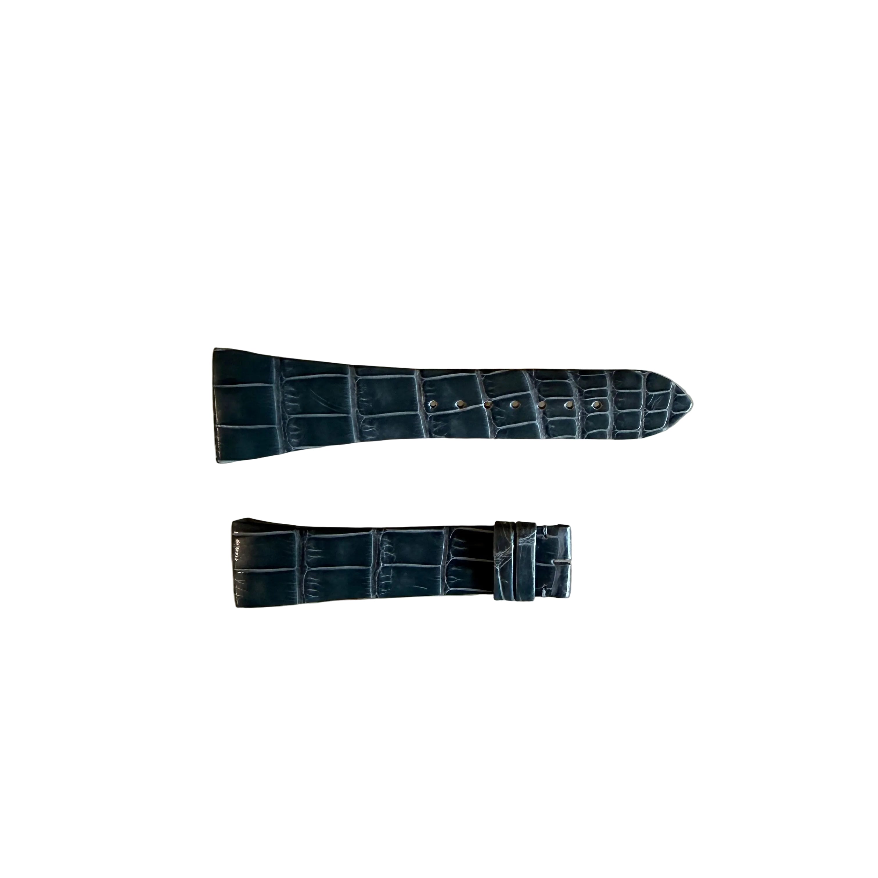 Authentic Cartier Grey Alligator Quick Release Watch Strap Band 20mm KD2BAR58