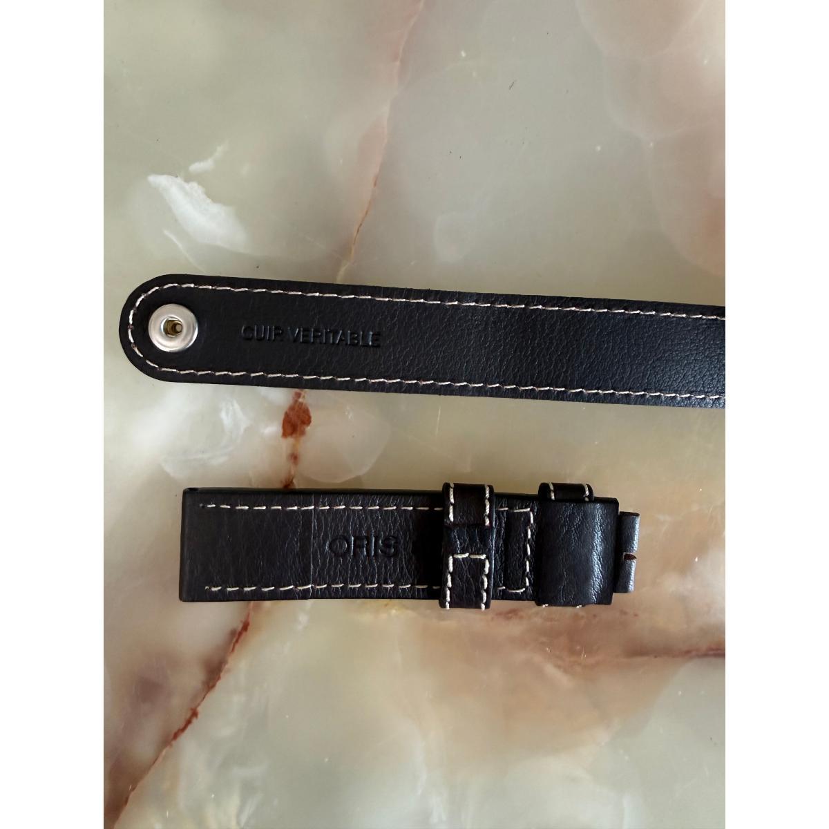 Authentic Oris Brown Leather Watch Strap Band 21mm 52154