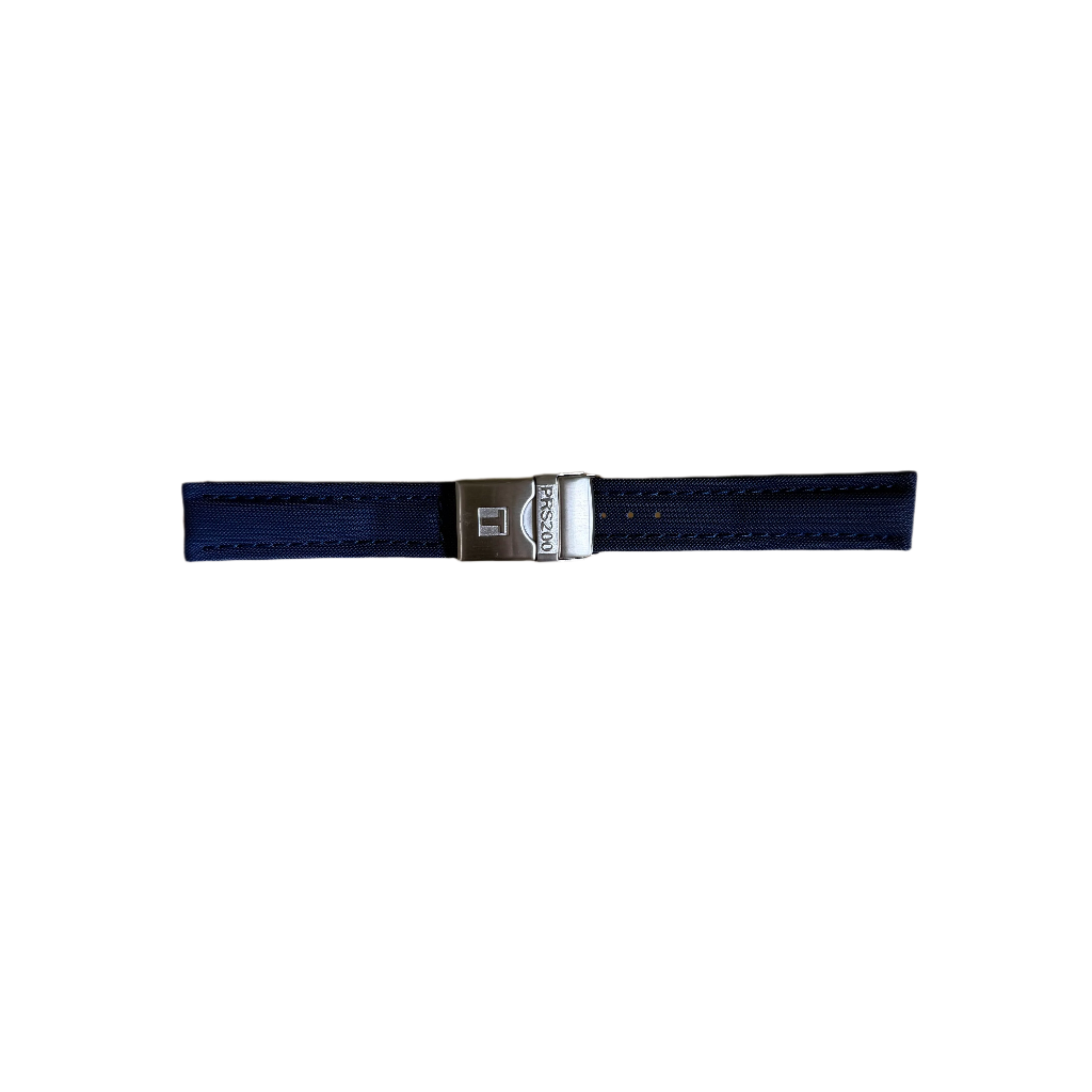 Authentic Tissot Blue Texture Watch Strap Band 19mm w Deployant Buckle T600013052