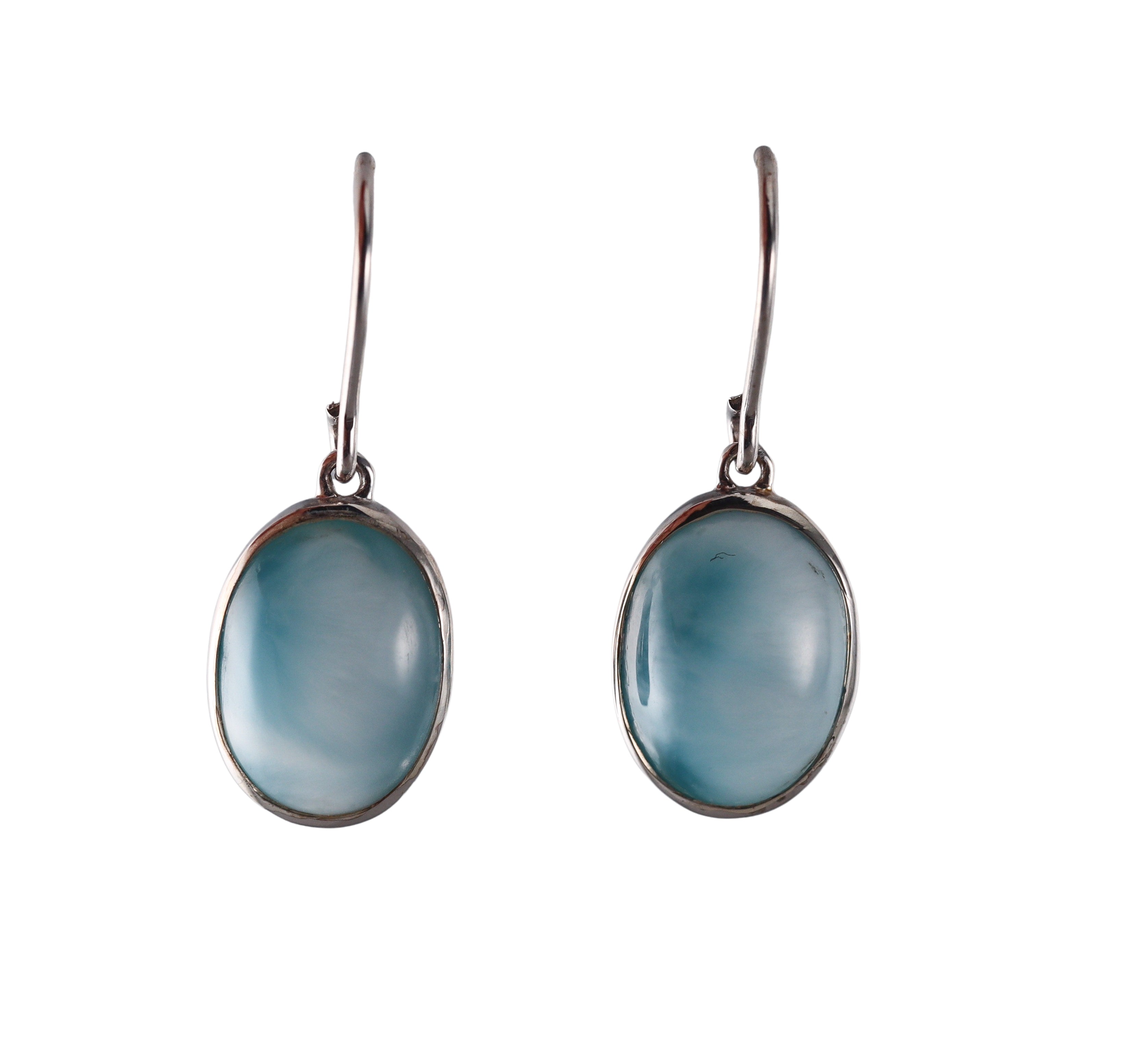 Marahlago Sterling Silver Larimar Earrings #008 Retail $210