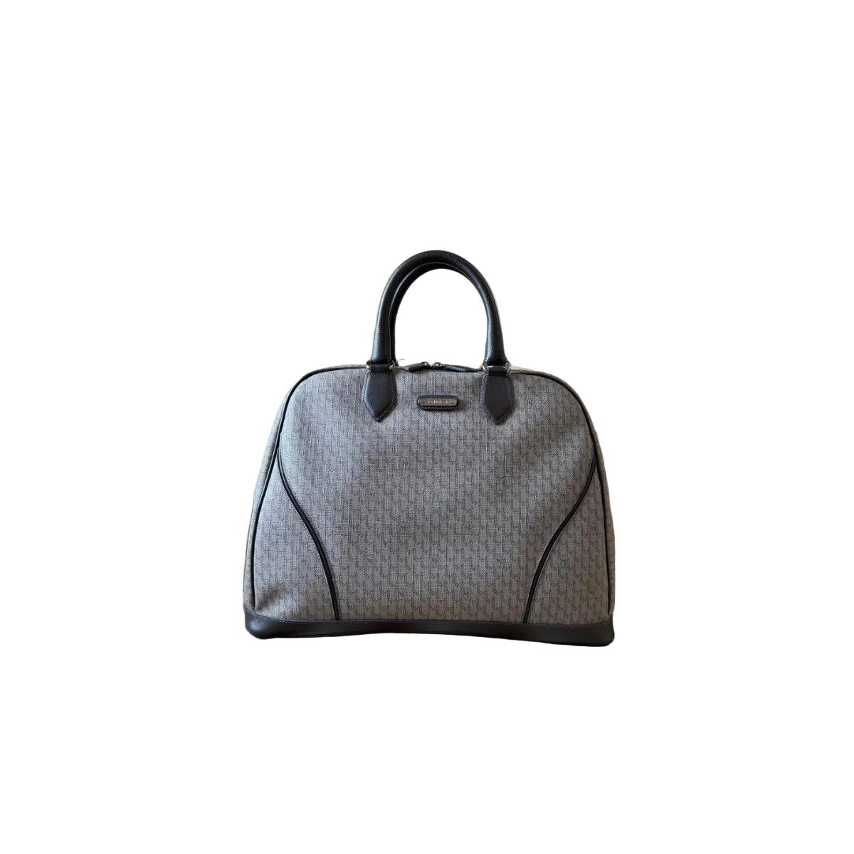 Montblanc Nightflight Signature Leather Jacquard Fabric Tote Bag 107777