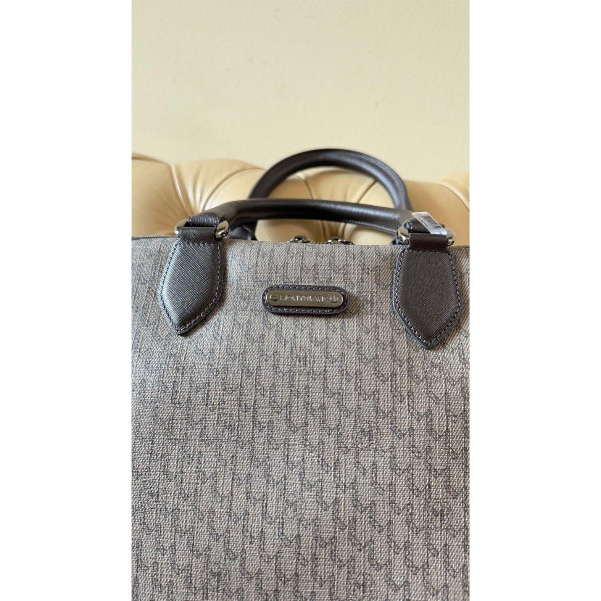 Montblanc Nightflight Signature Leather Jacquard Fabric Tote Bag 107777
