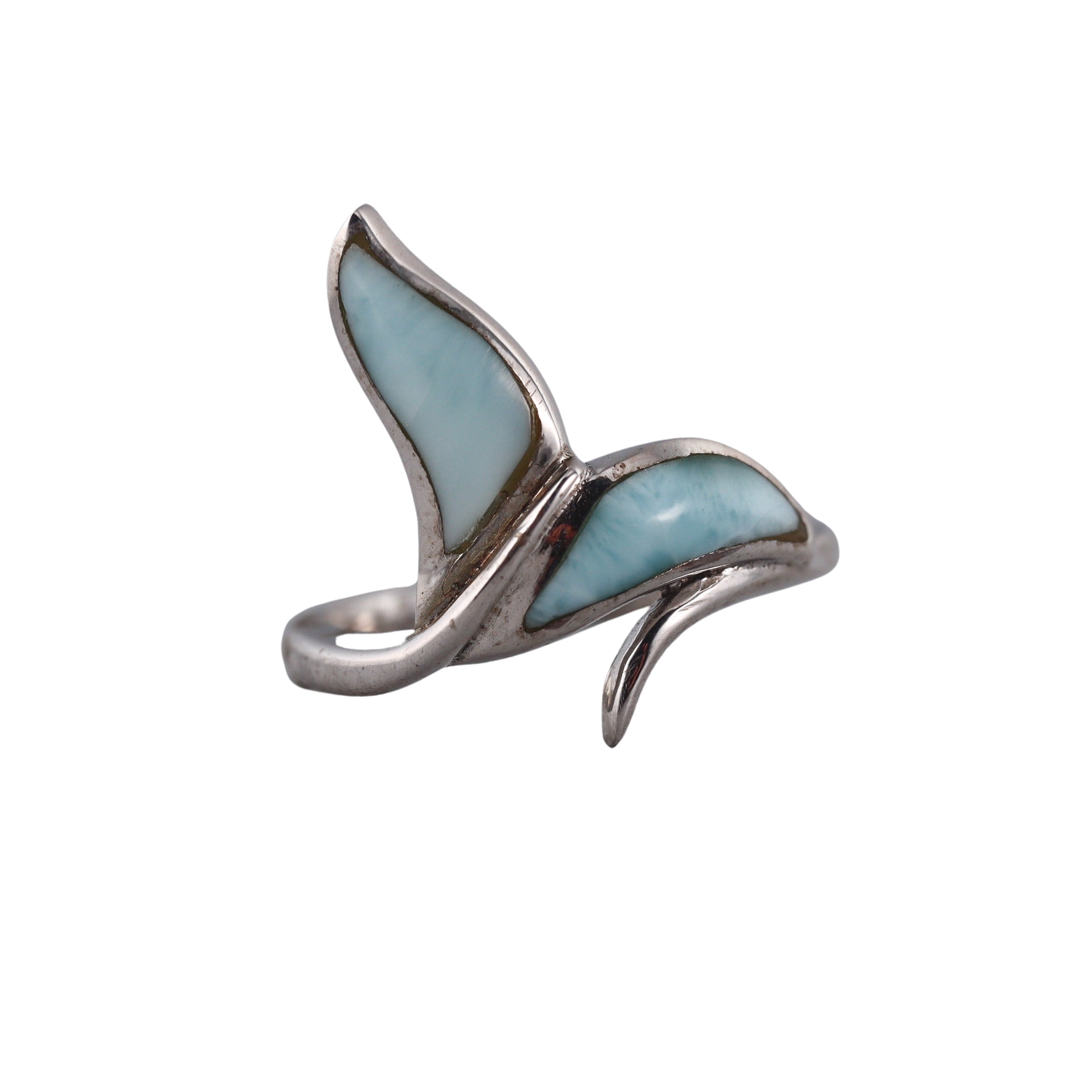 Marahlago Sterling Silver Larimar Ring Retail $186
