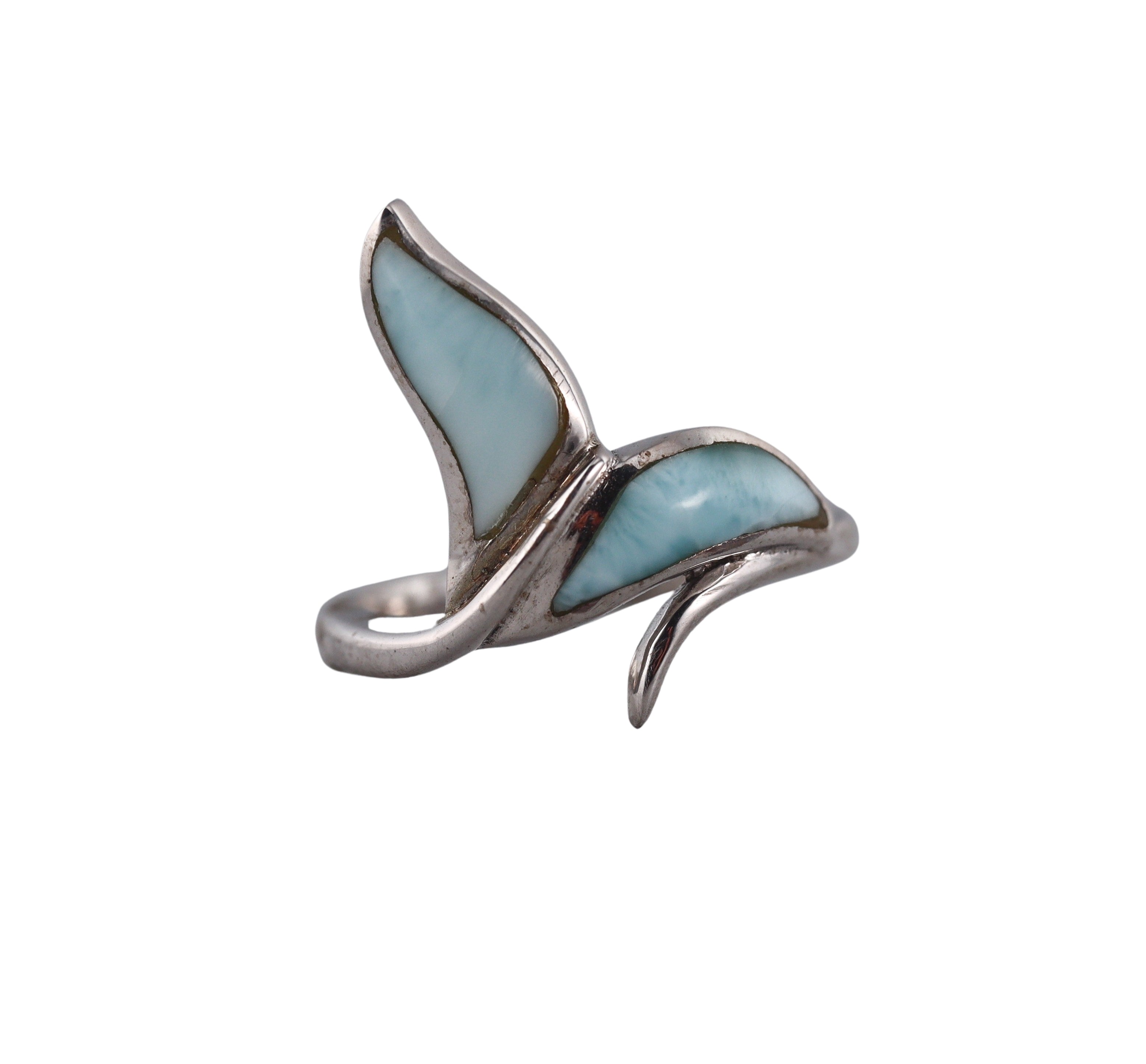 Marahlago Sterling Silver Larimar Ring Retail $186 #04