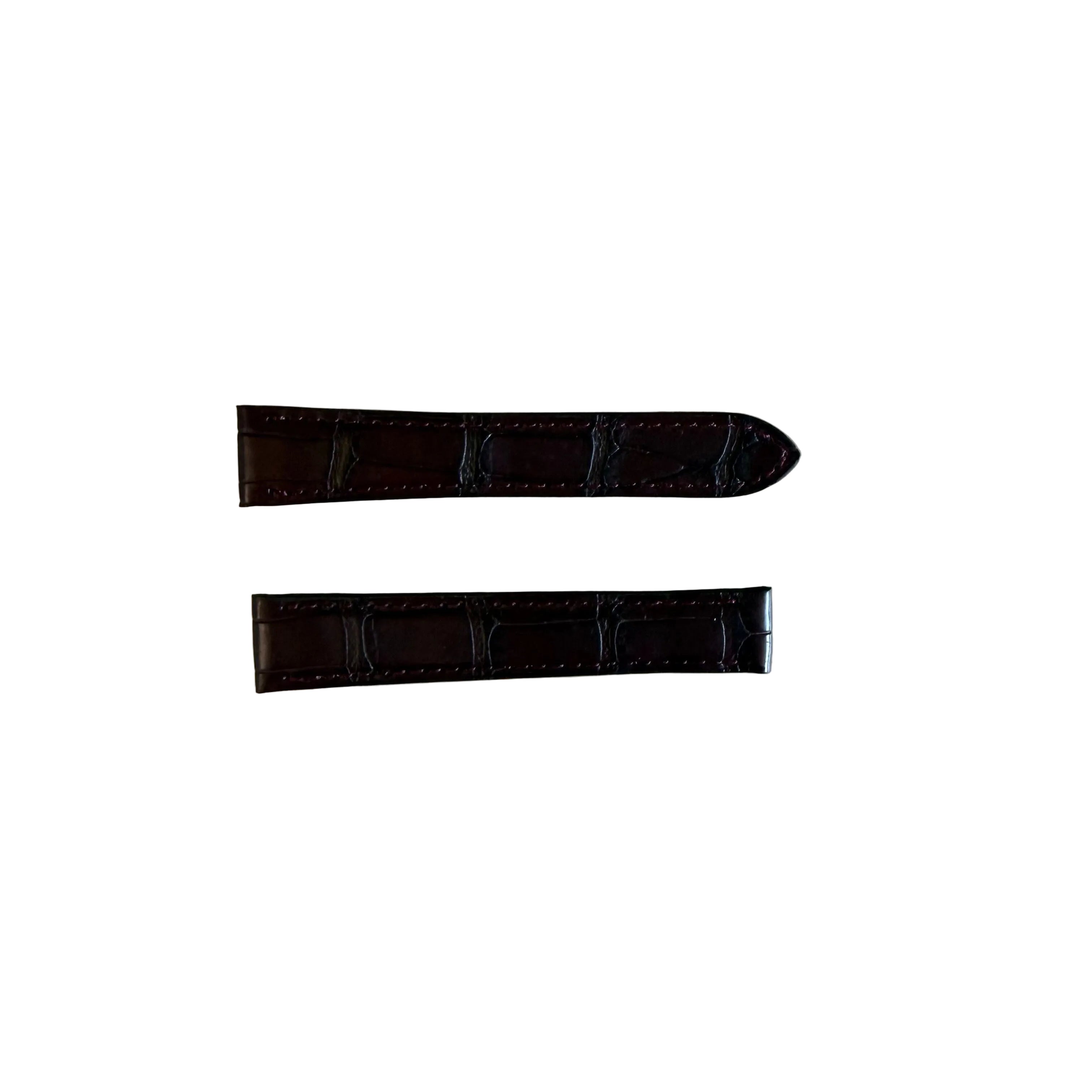 Authentic Cartier Burgundy Alligator Watch Strap Band 16mm KD02DS58-S06