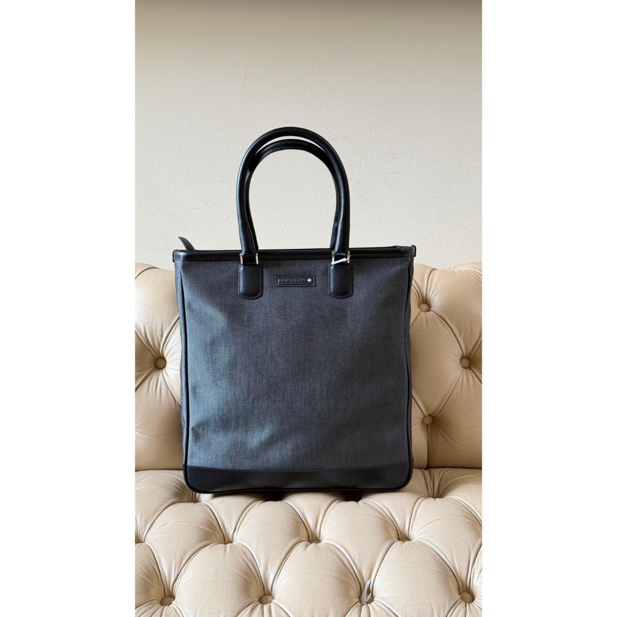 Montblanc Meisterstuck Canvas Leather Slim Tote Bag 107635